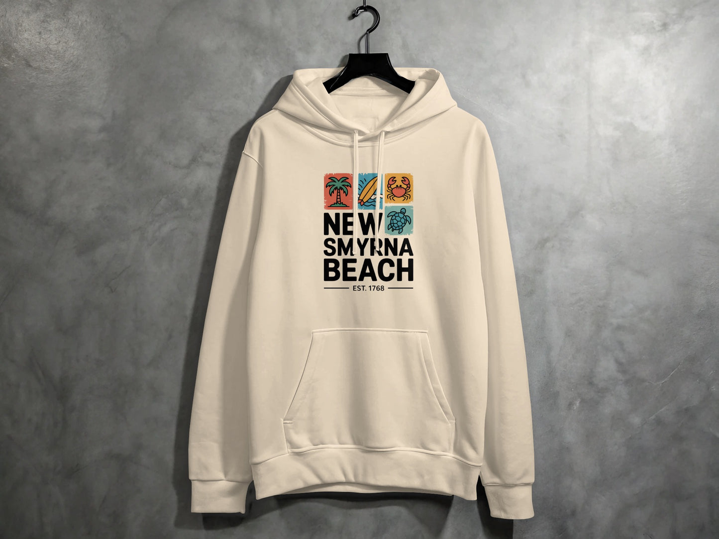 New Smyrna Beach Hoodie Showing Unique Graphic product