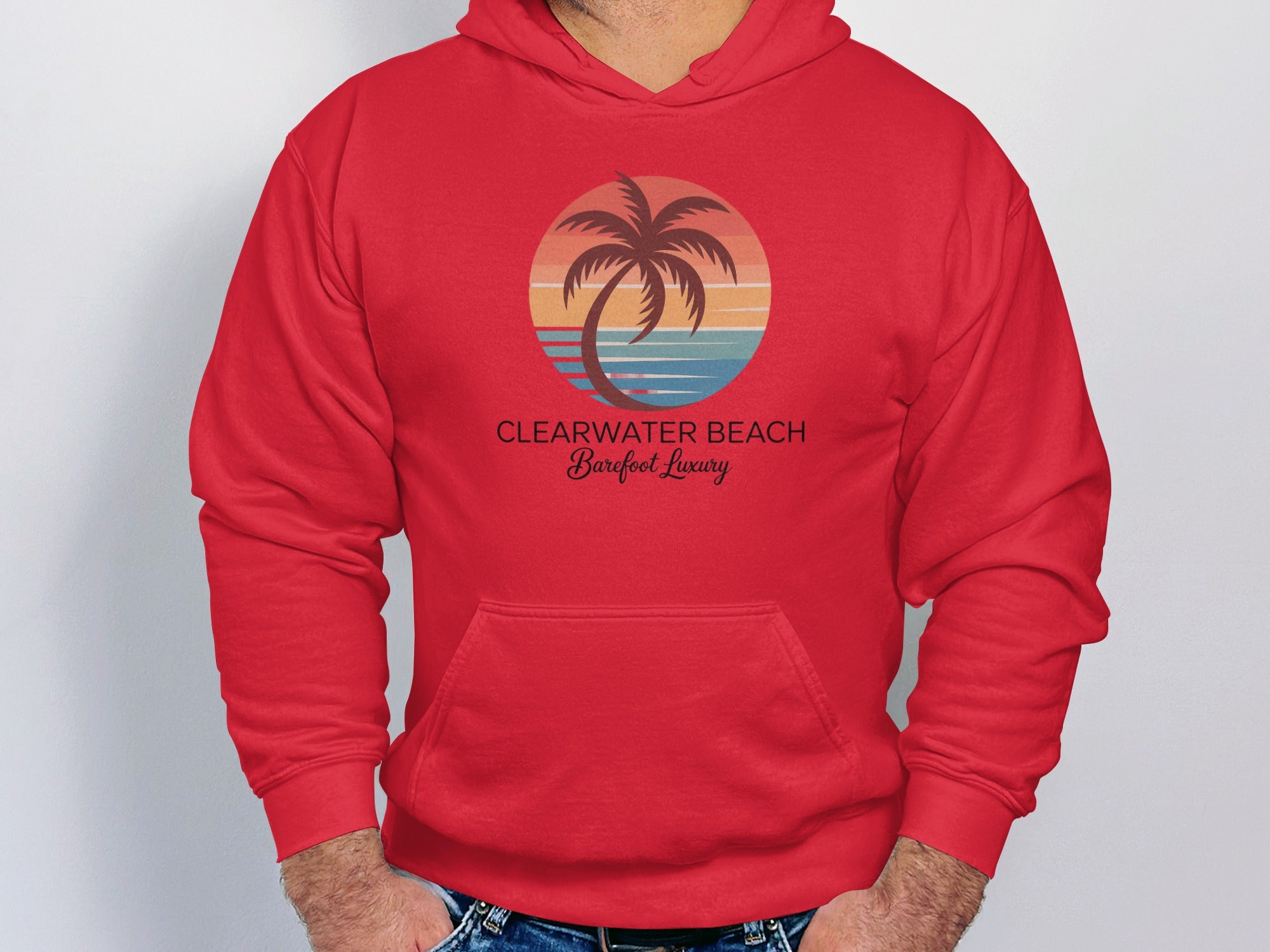 Clearwater Beach Barefoot Luxury Printed Hoodie product type