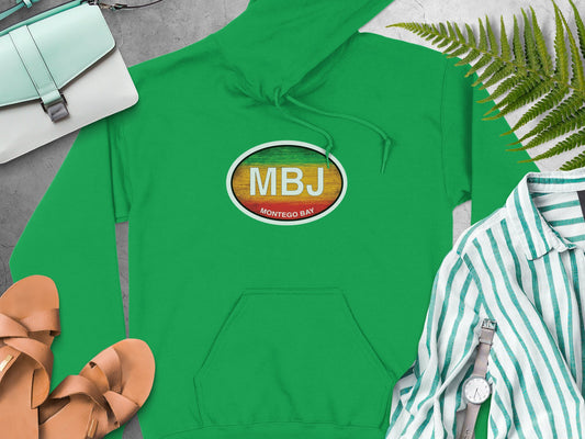 Montego Bay  Oval Logo Vacation Travel Hoodie Gift Souvenir Royal 