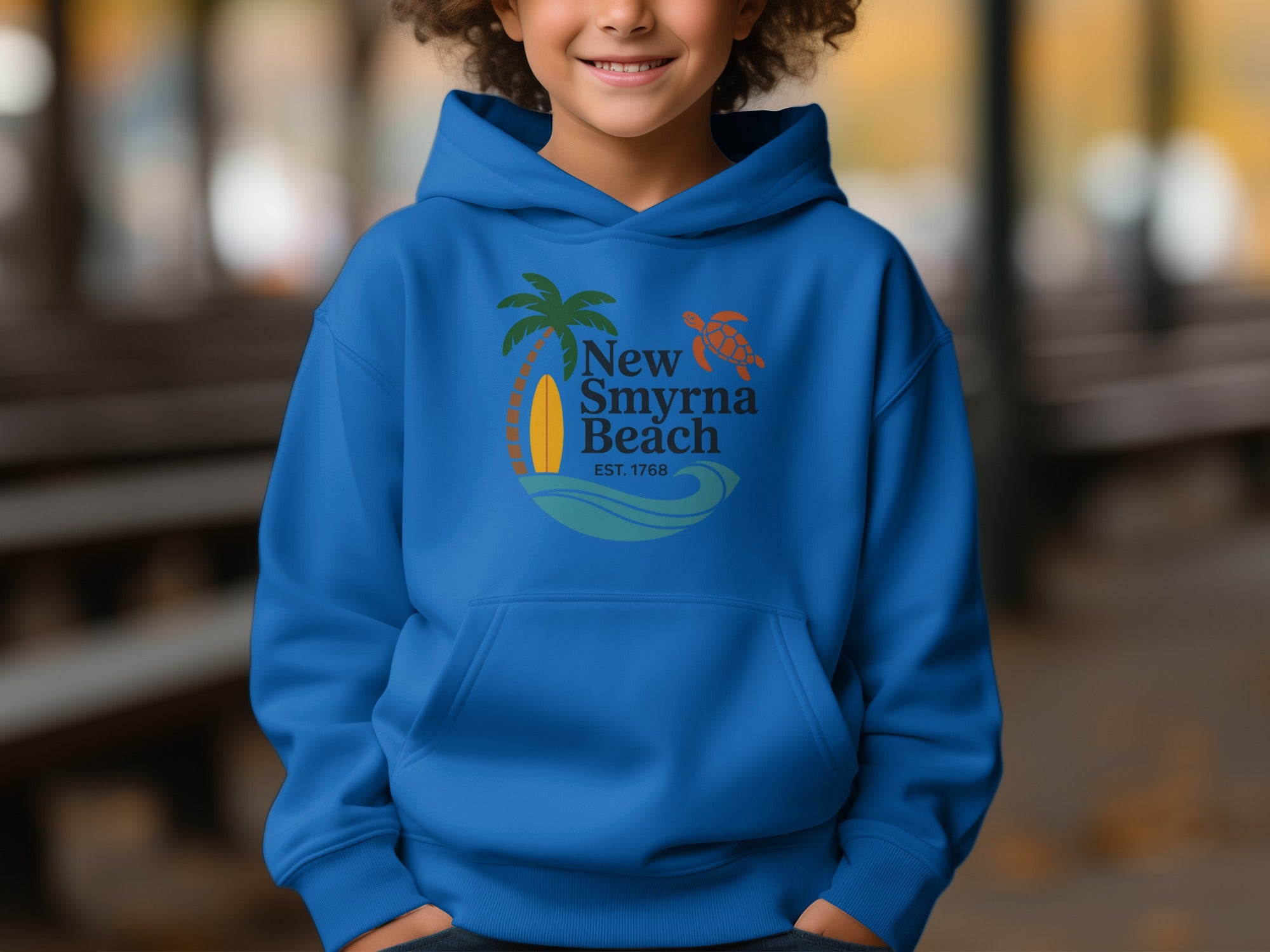 New Smyrna Beach Surfing Turtle Hoodie product type