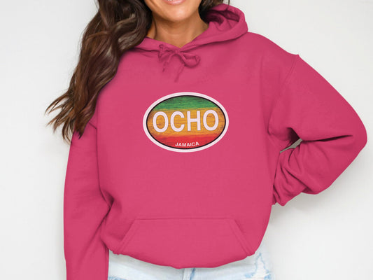 Ocho Rios  Oval Logo Vacation Travel Hoodie Gift Souvenir Royal 