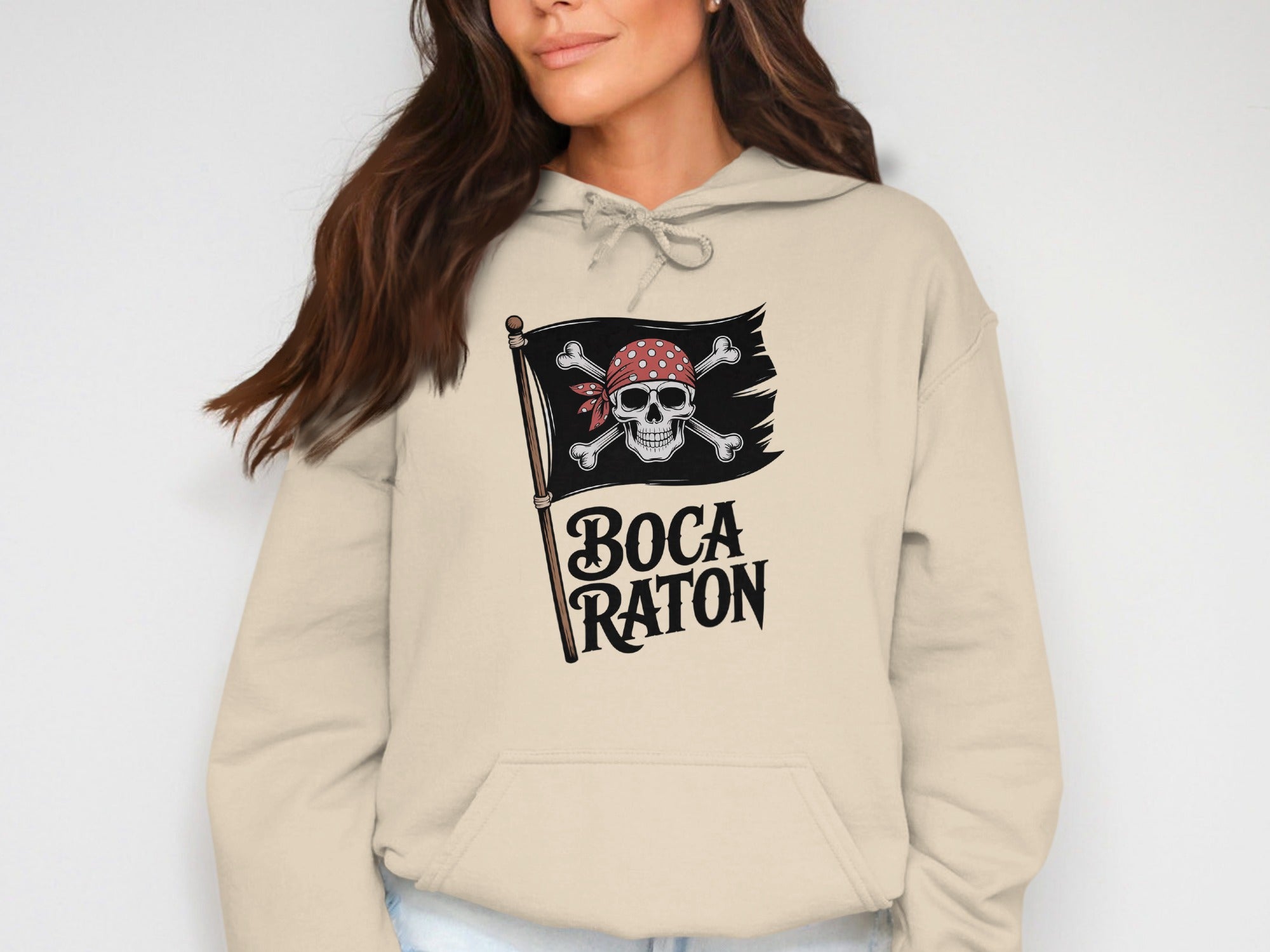 Boca Raton Pirate Hoodie Casual Stylish Unisex product type