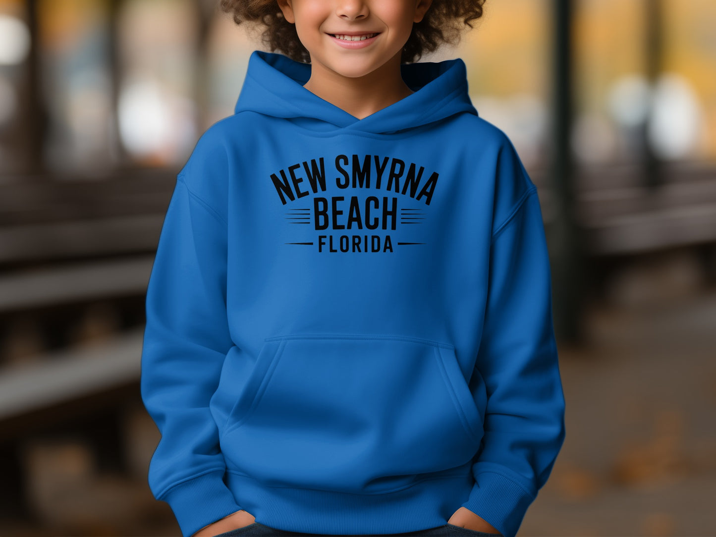 New Smyrna Beach Florida Blue Hoodie Product