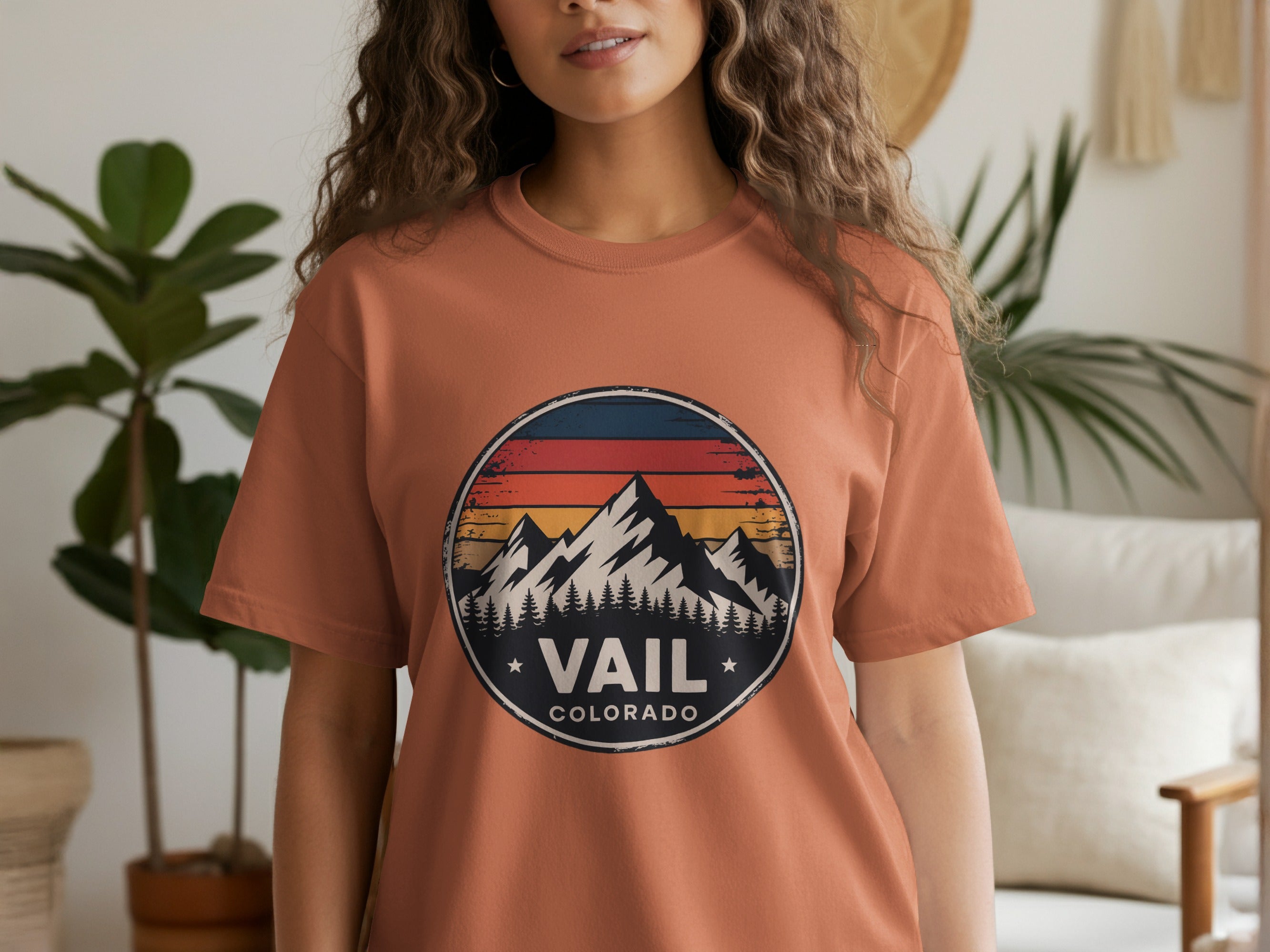 Vail Colorado Mountain Graphic Design T-Shirt product