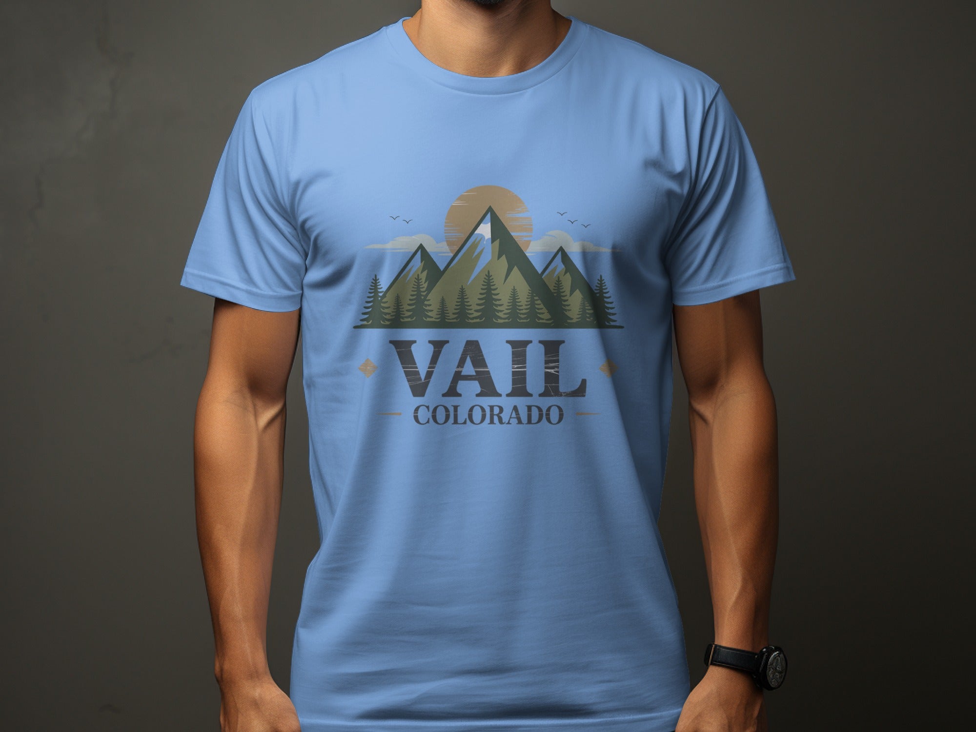 Scenic Vail Colorado Mountains Graphic T-Shirt product