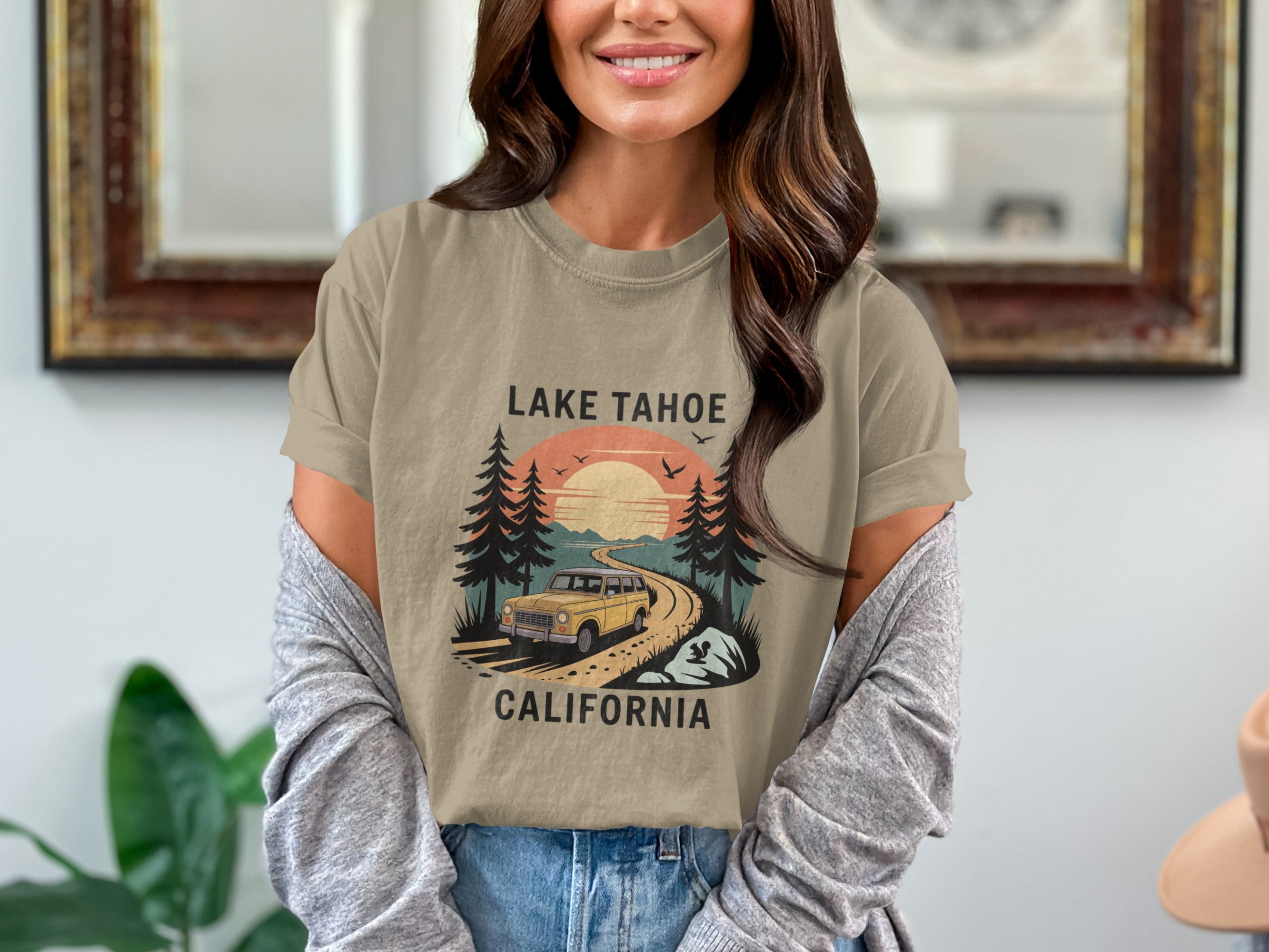 Lake Tahoe California Sunset Graphic T-shirt product type
