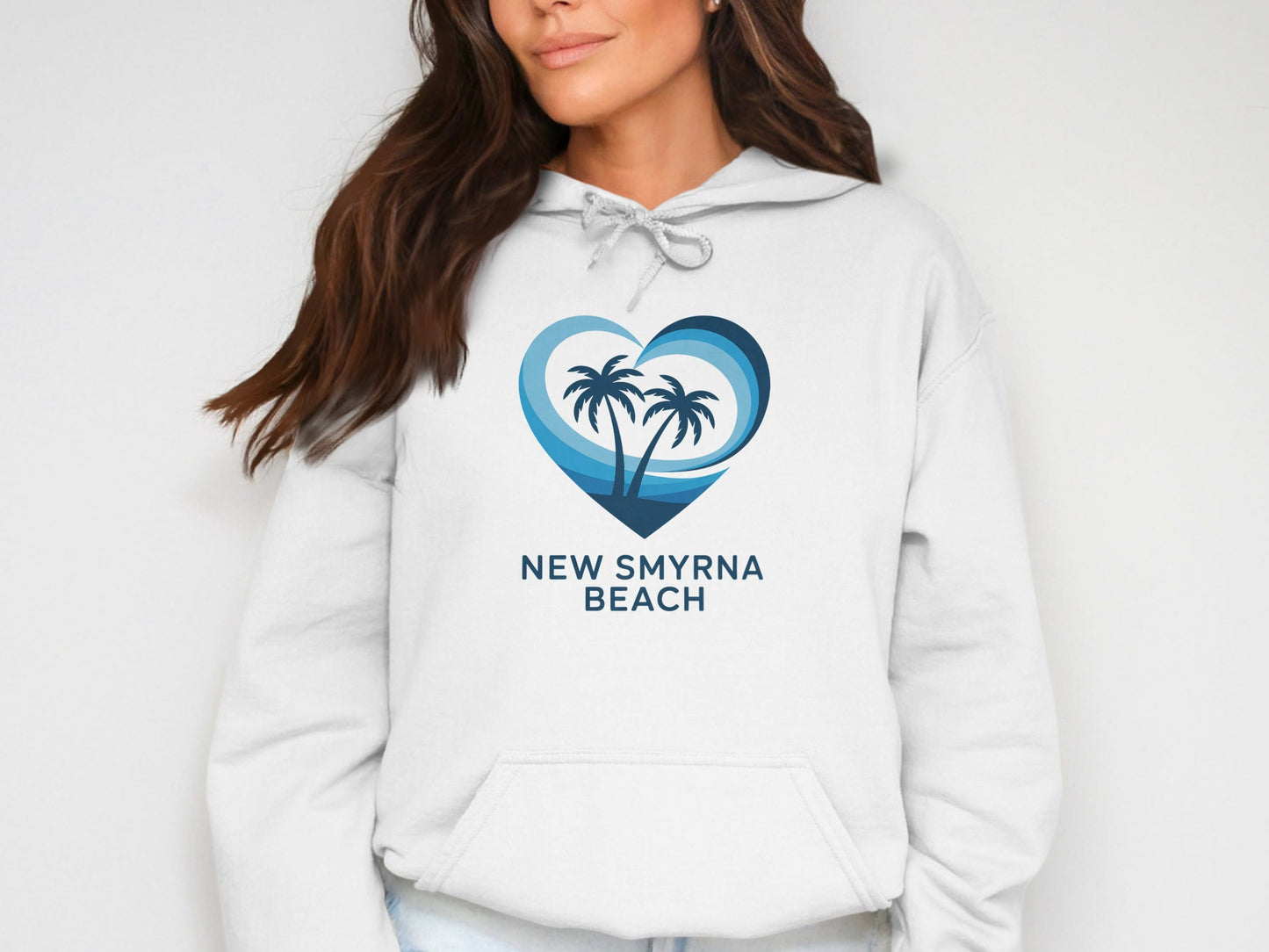 New Smyrna Beach Heart Graphic Hoodie product