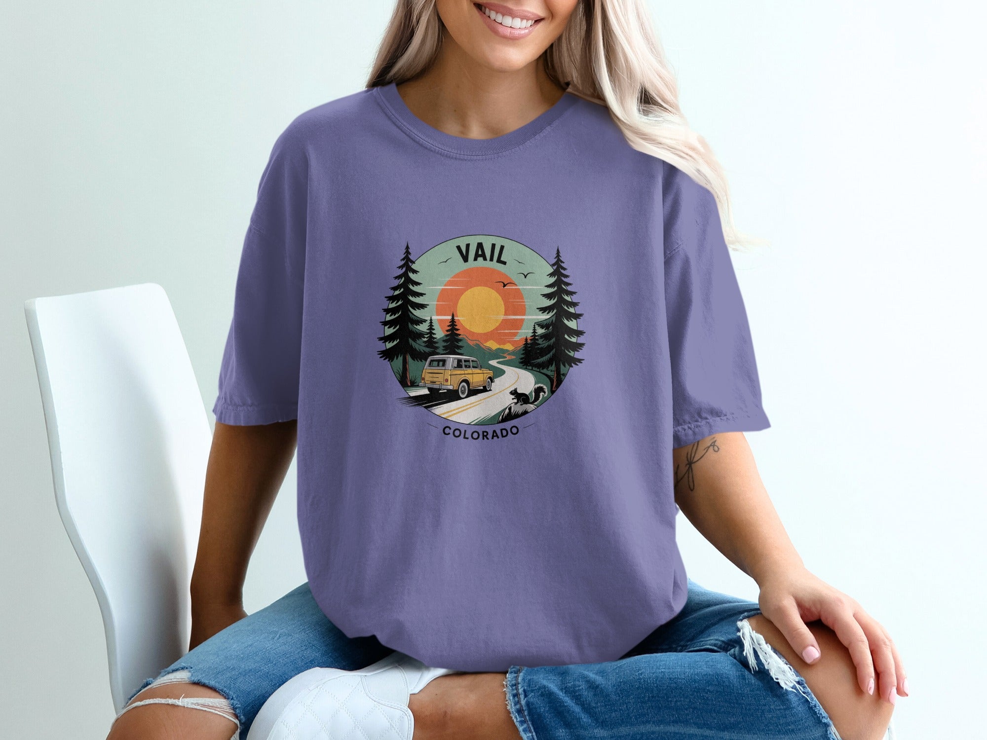 Vail Colorado Sunset Scene Graphic Tee product