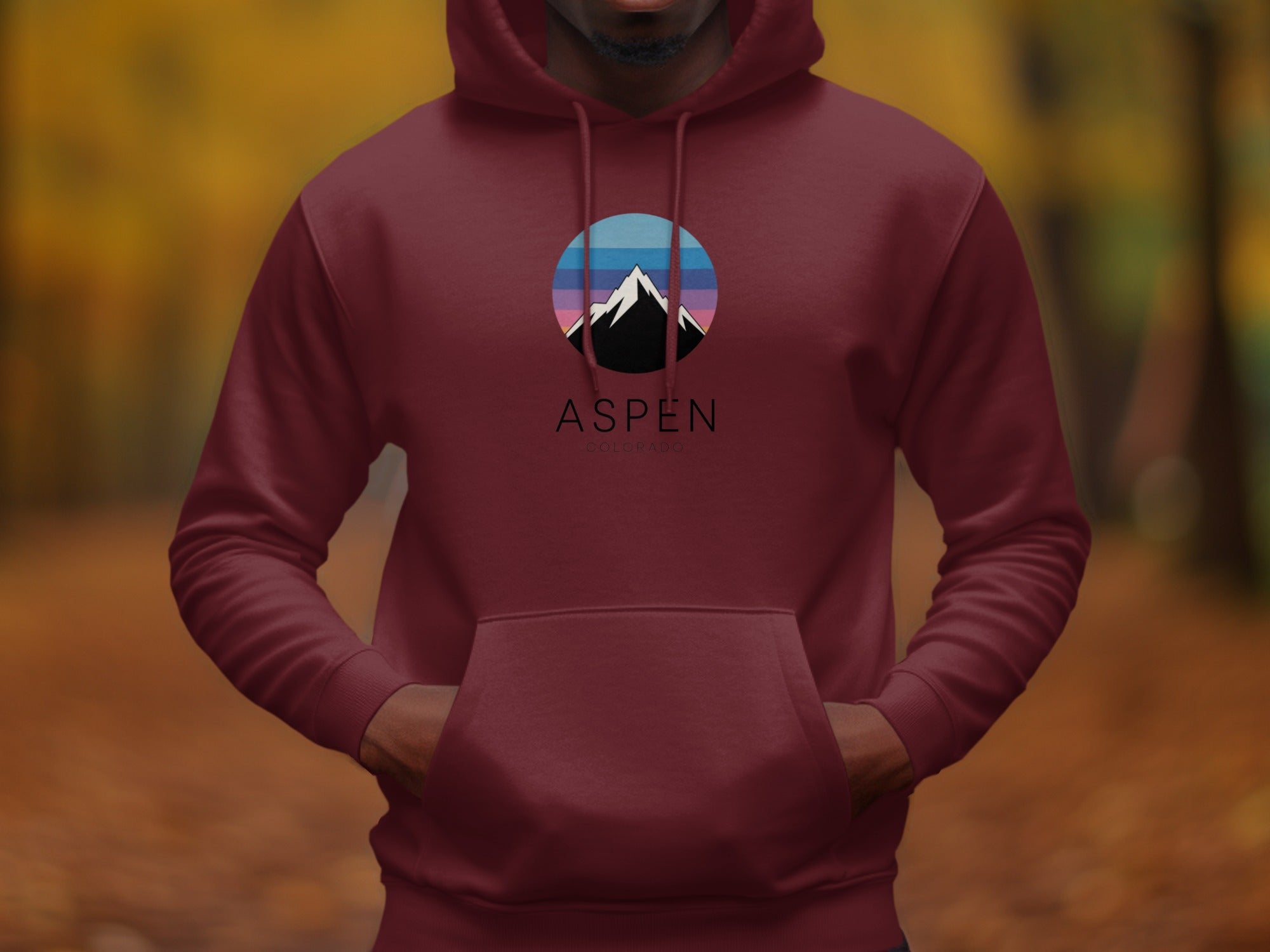 Aspen Mountain Design Maroon Hoodies product