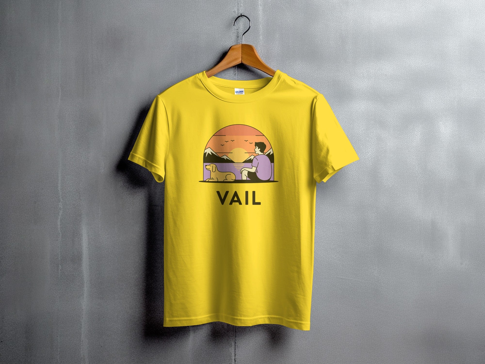 Sunset Mountains Graphic Vail T-Shirt product