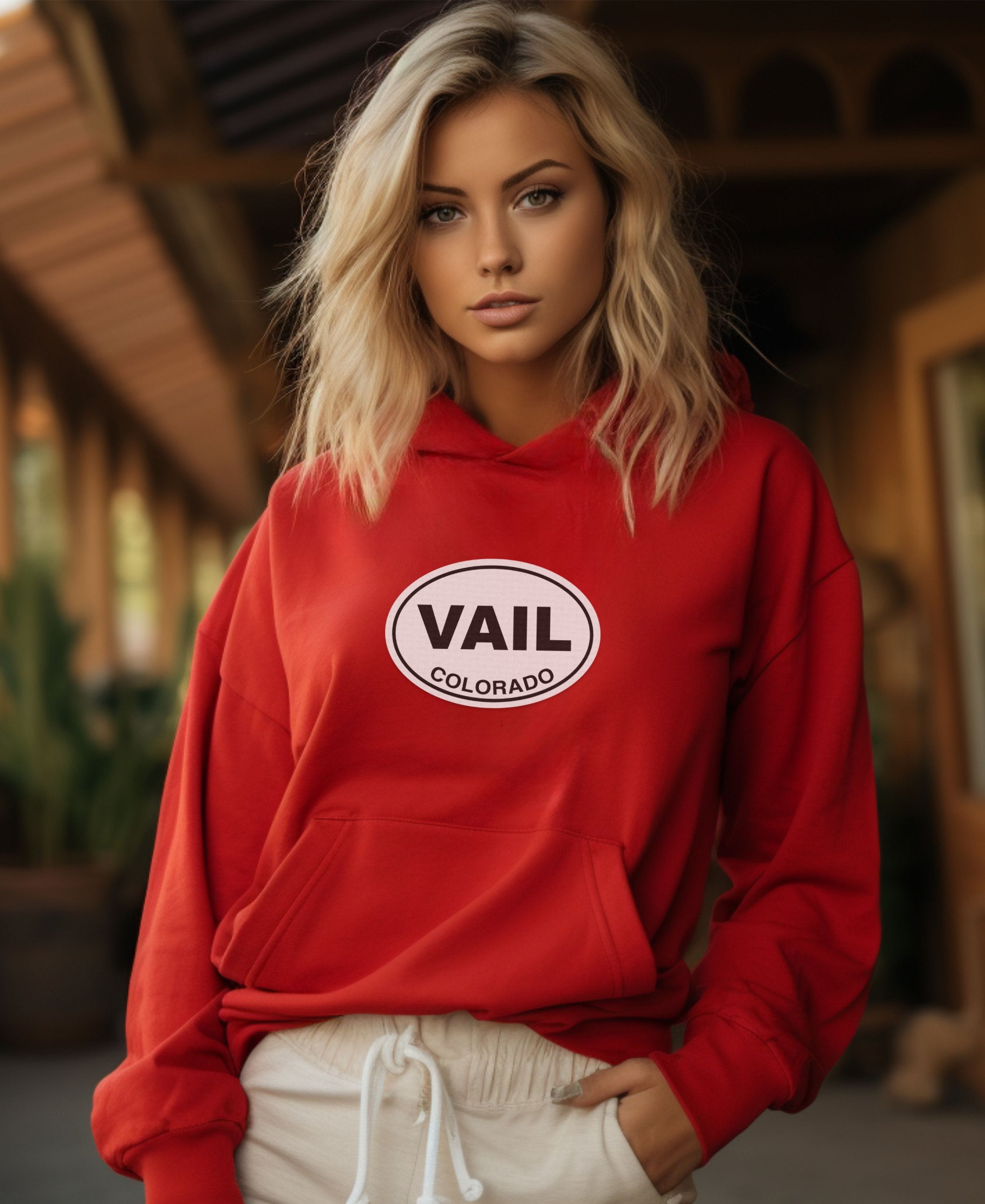 Vail Mountain Air & Winter Style Womens Hoodie