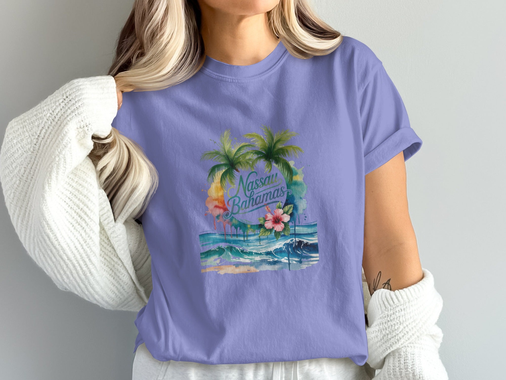 Nassau Bahamas Graphic T-Shirt Design Top Trending product