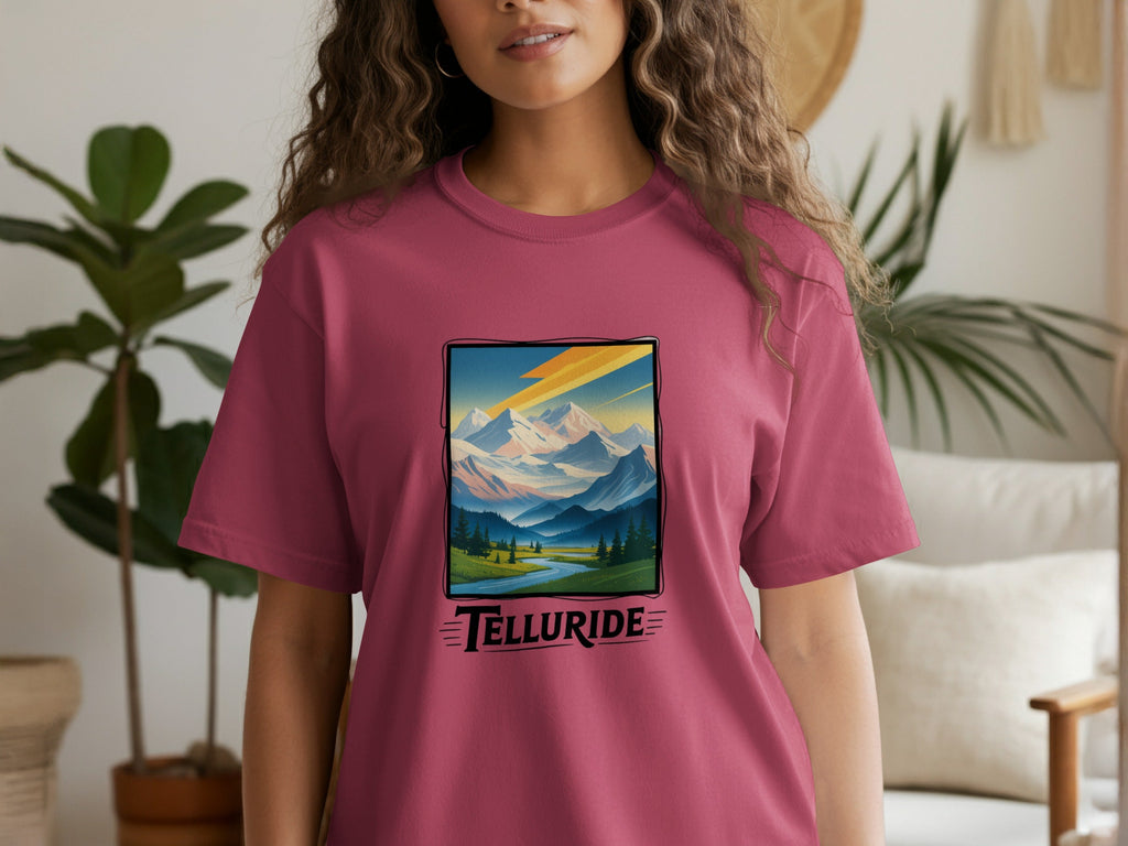 Scenic Telluride Landscape Telluride Womens T-Shirts T-Shirt