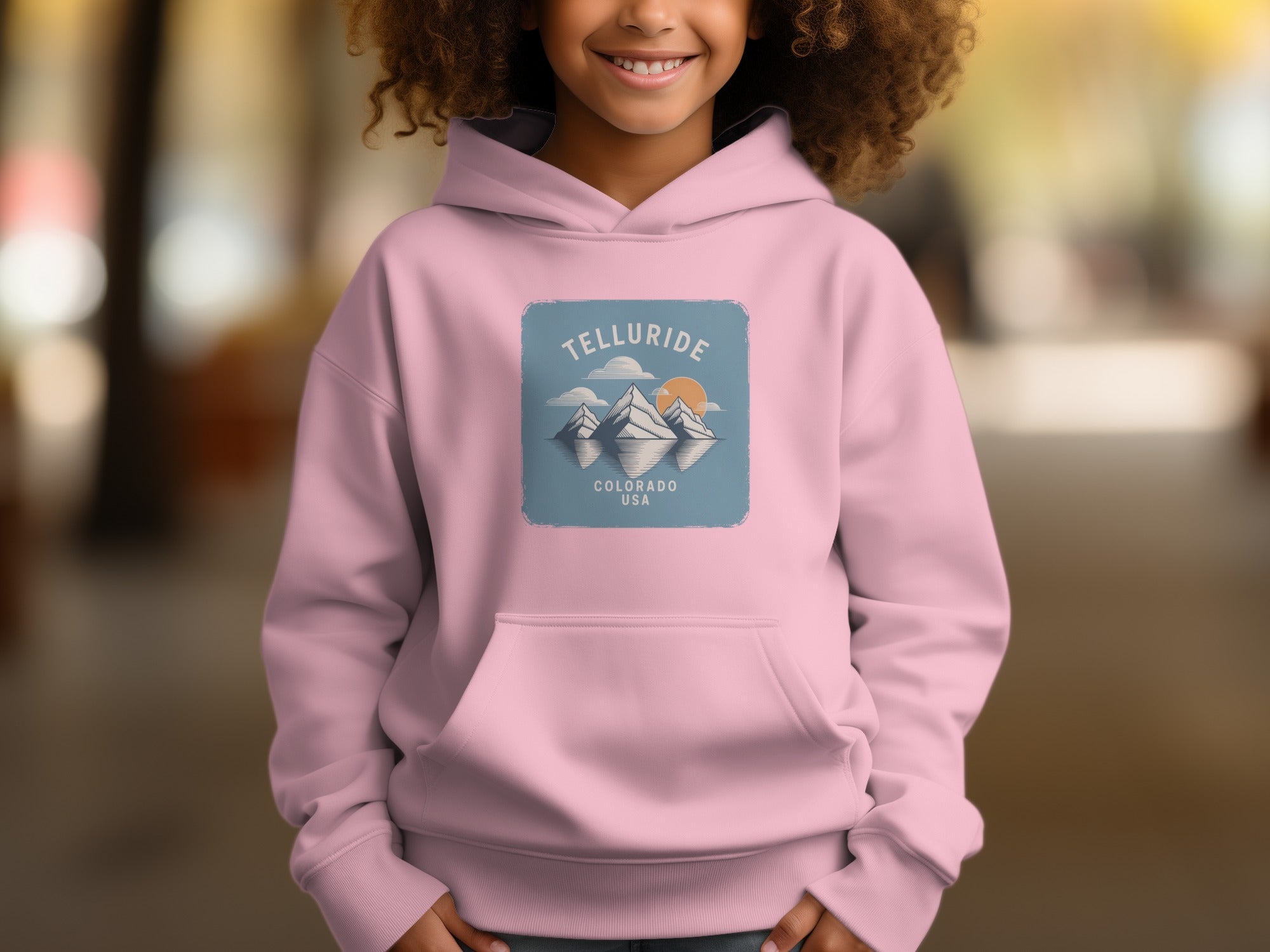 Telluride Colorado USA Mountain Design Hoodie