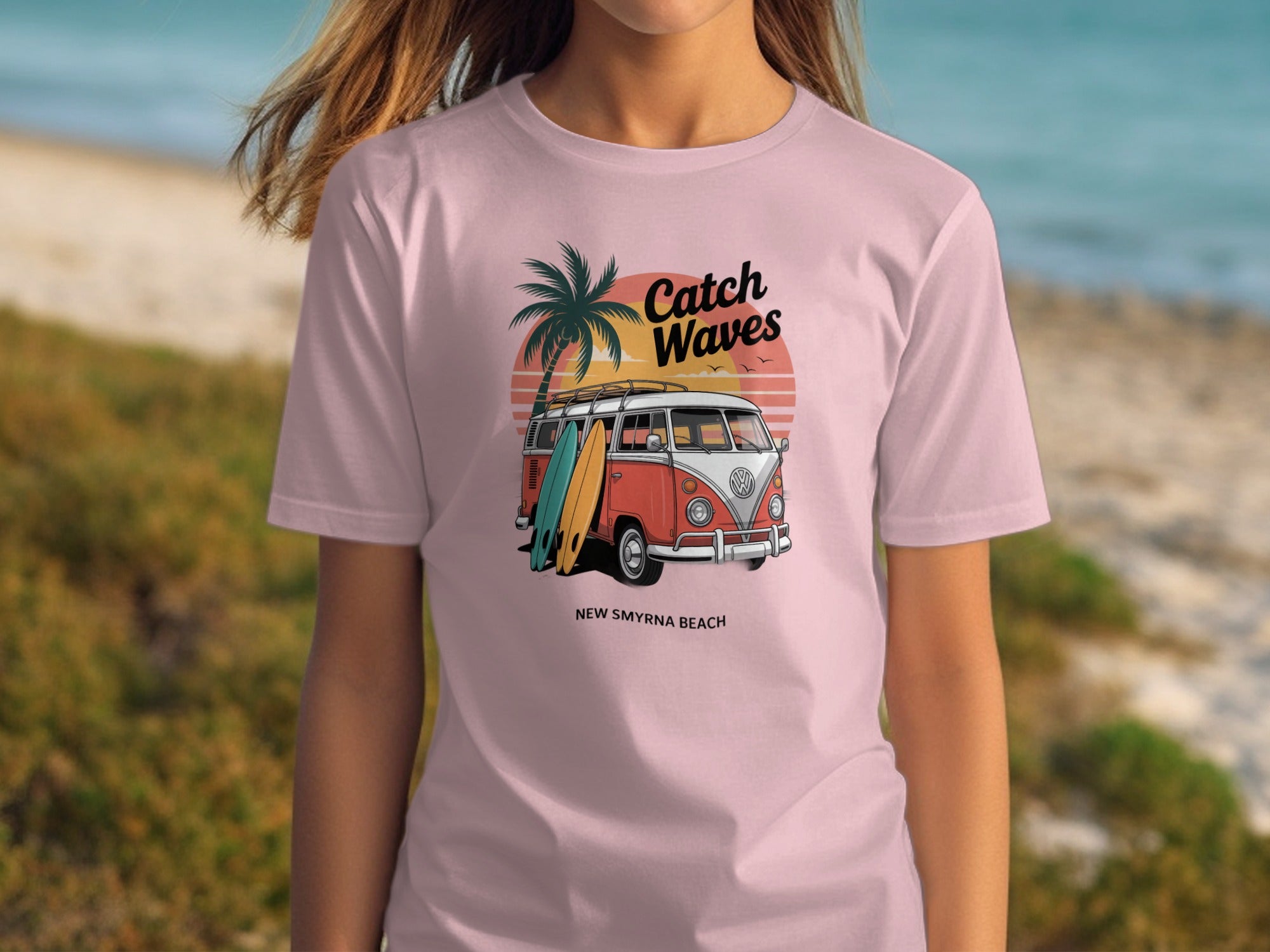 Catch Waves New Smyrna Beach Graphic T-Shirt product type