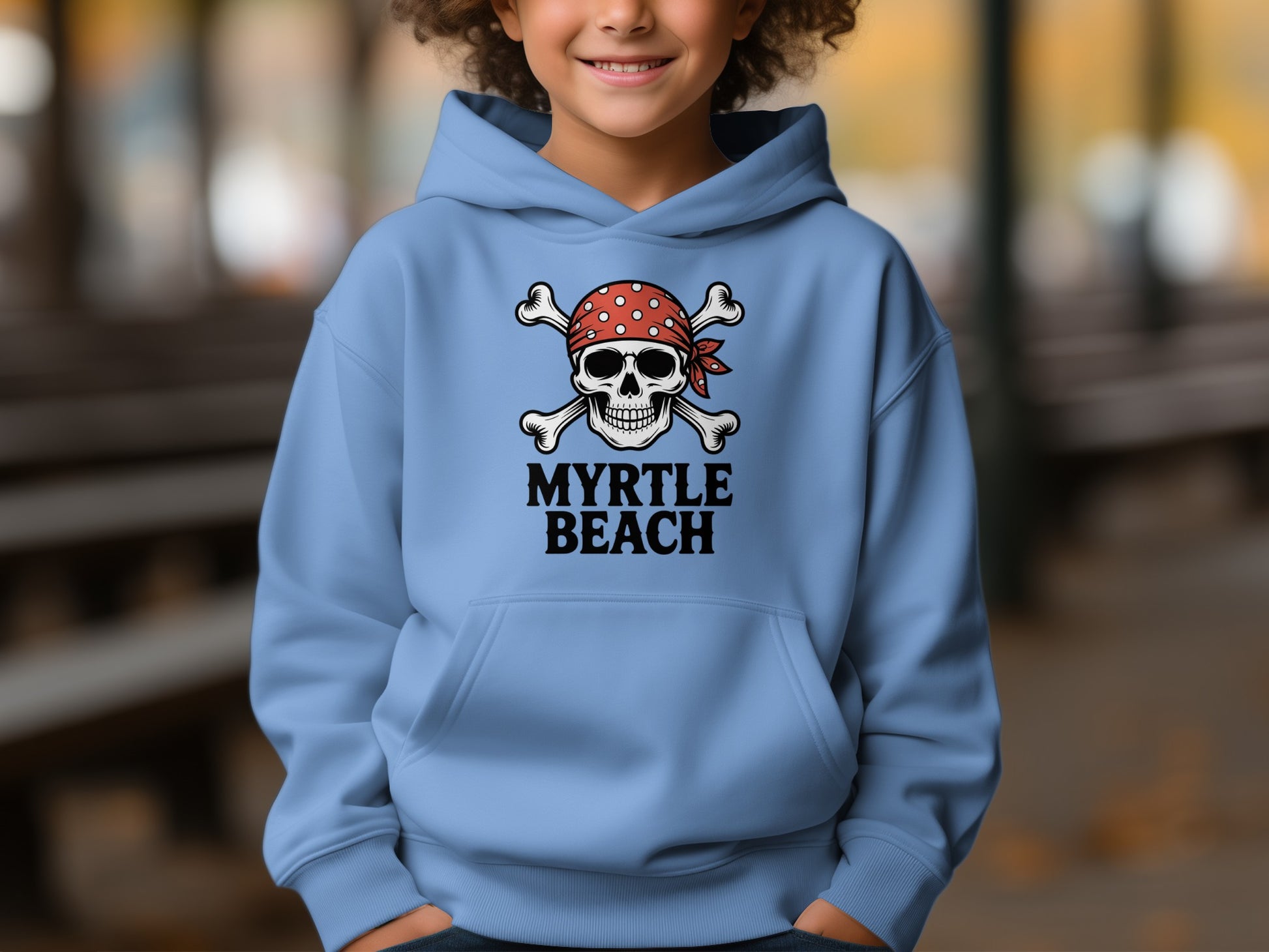 Myrtle Beach Skull and Crossbones Hoodie product type