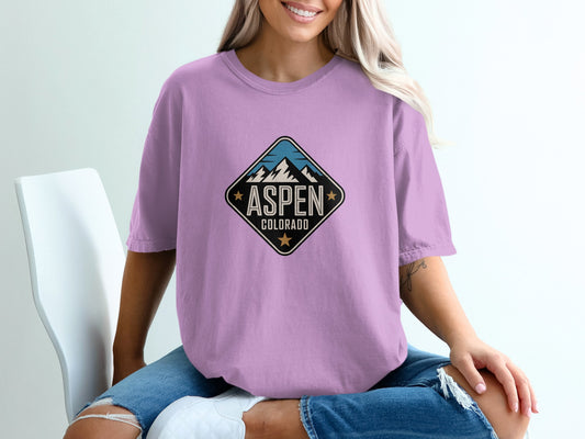 Aspen Colorado graphic design t-shirt product type