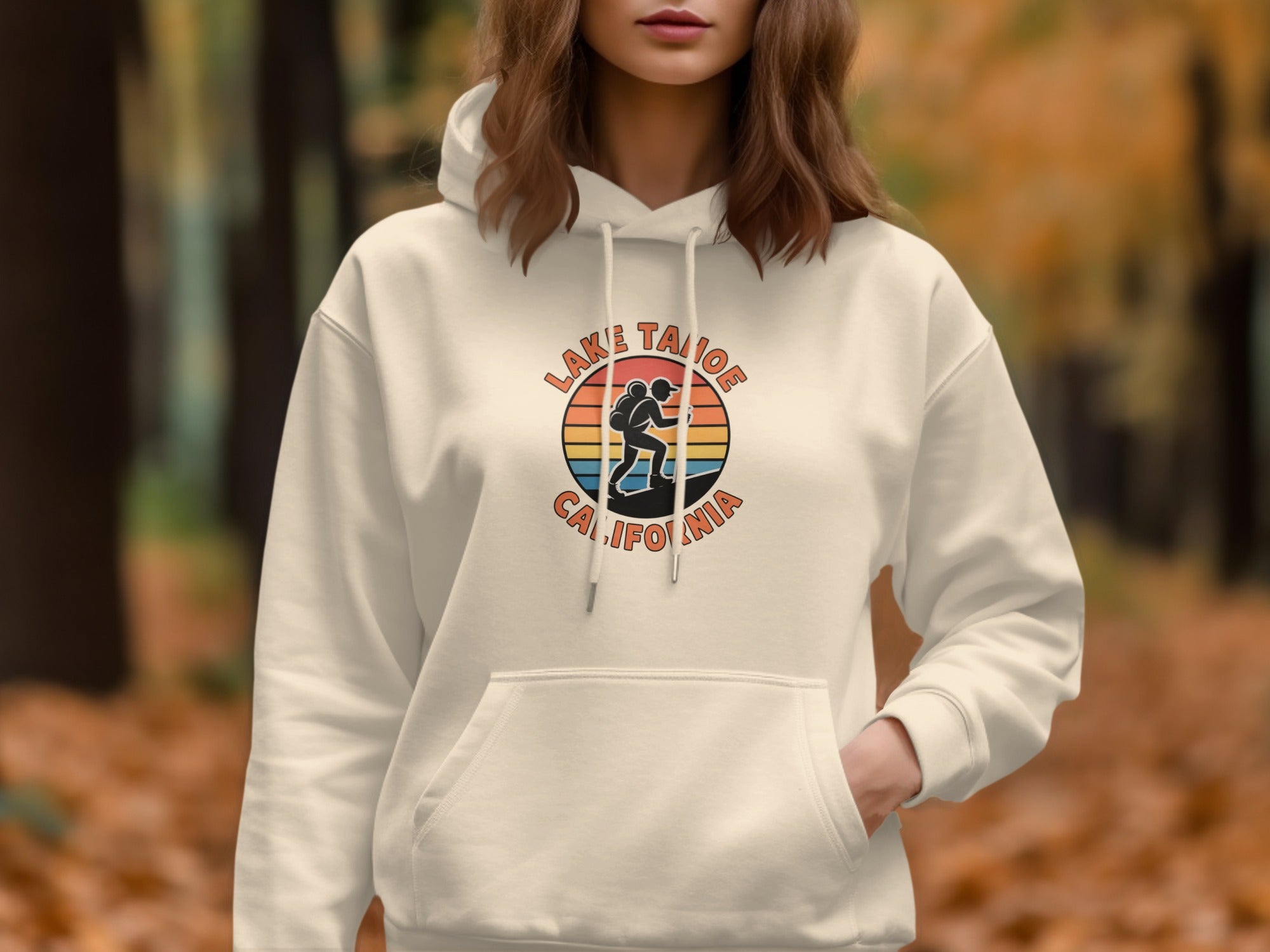 Lake Tahoe California Retro Style Hoodie Product
