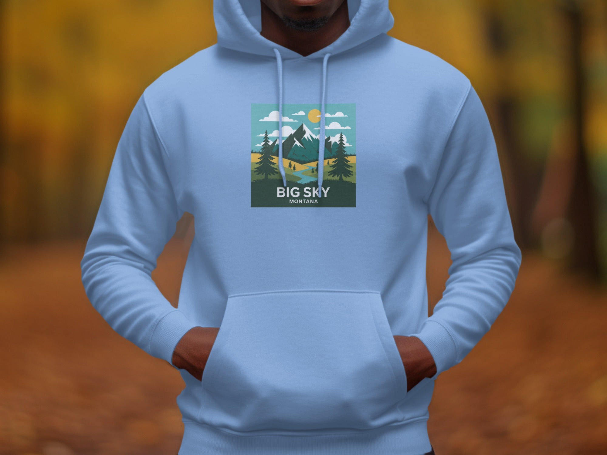 Big Sky Montana Scenic Hoodie for Outdoor Enthusiasts