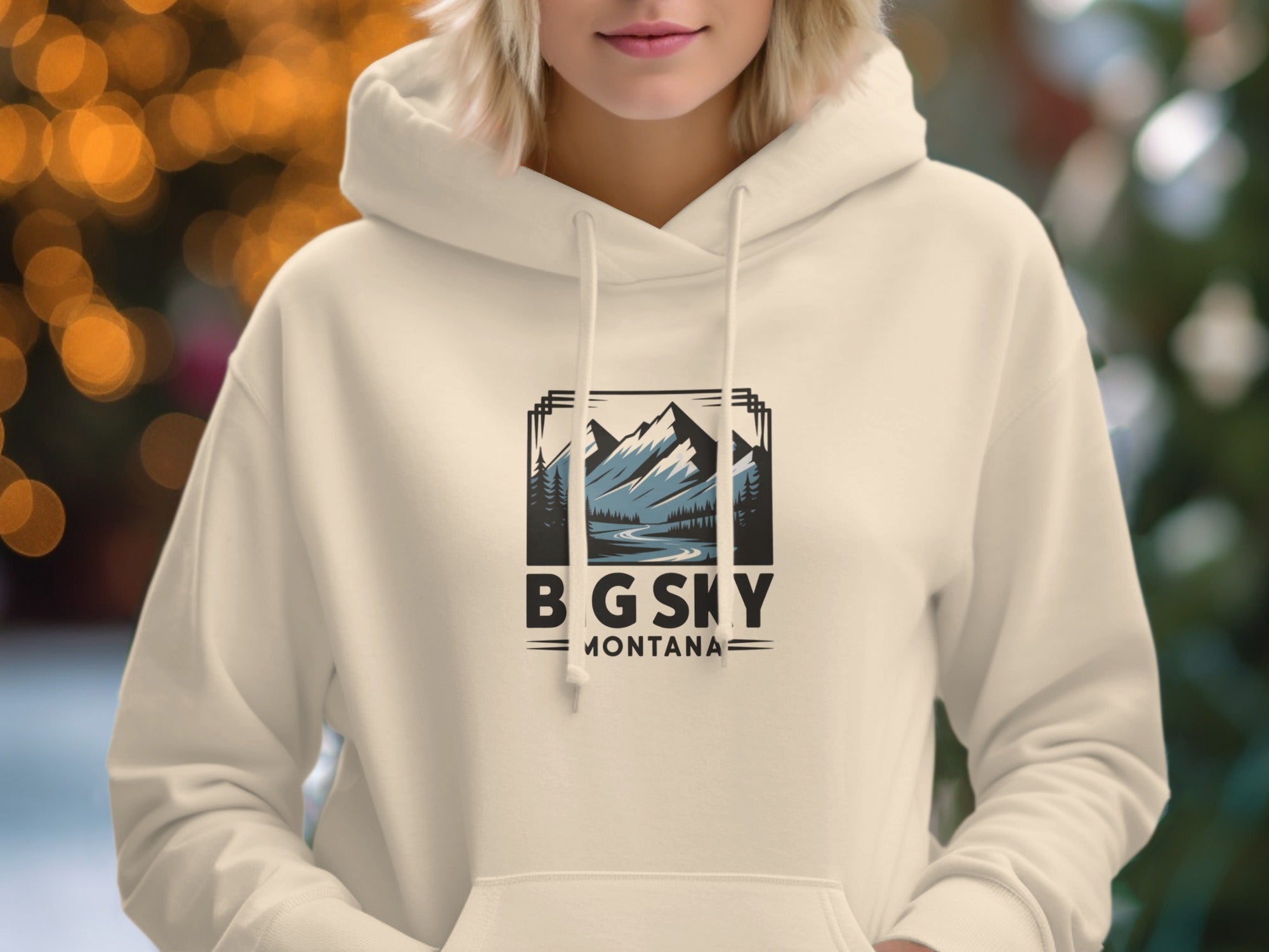 Stylish Big Sky Montana Graphic Hoodie Product