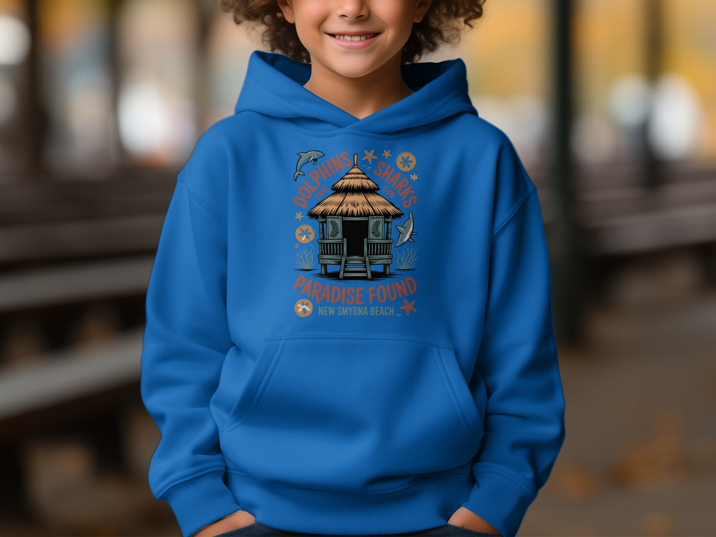 Paradise Found New Smyrna Beach Sharks Hoodie product