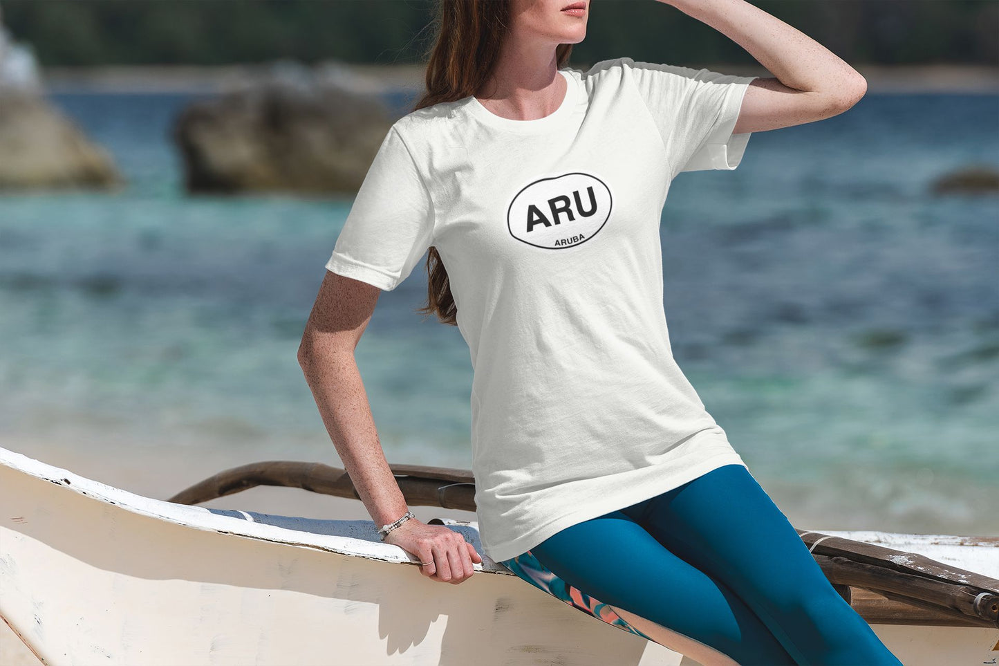 Aruba Classic Oval Logo T-Shirt Gift Souvenir Aruba