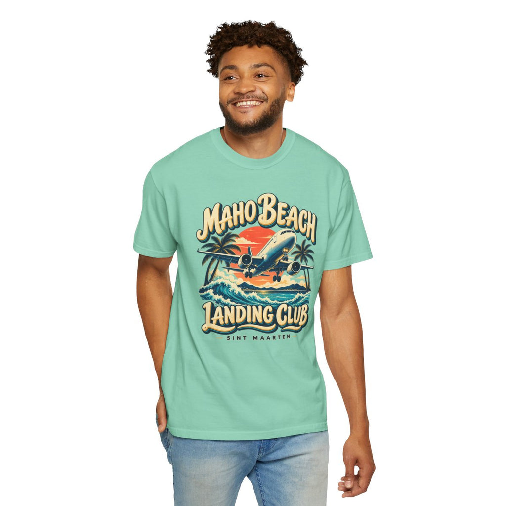 Maho Beach Landing Club Comfort Colors 1717, supplier person 4 front mockup