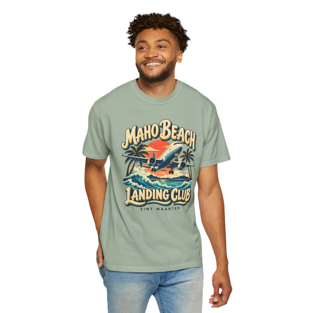 Maho Beach Landing Club Comfort Colors 1717, supplier person 4 front mockup