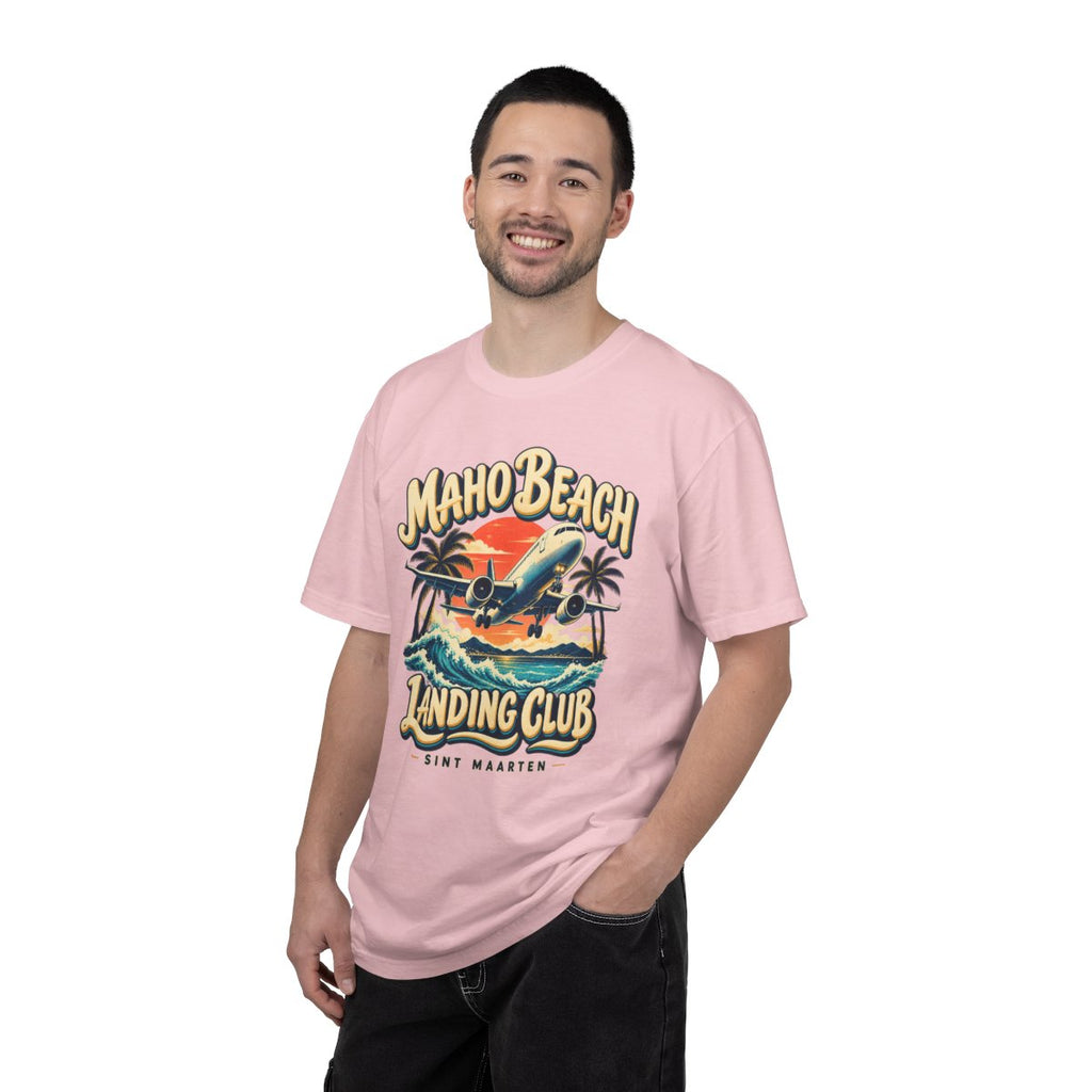Maho Beach Landing Club Comfort Colors 1717, supplier person 1 front mockup