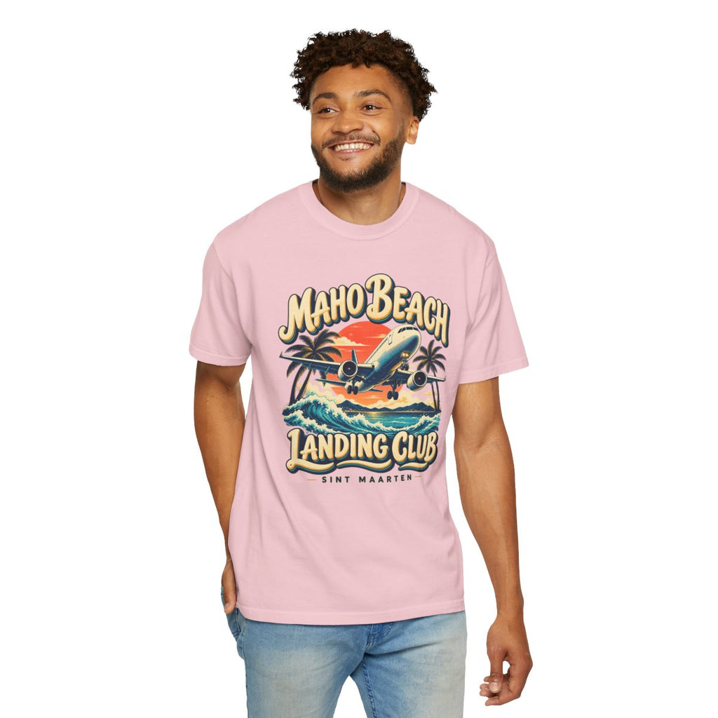Maho Beach Landing Club Comfort Colors 1717, supplier person 4 front mockup