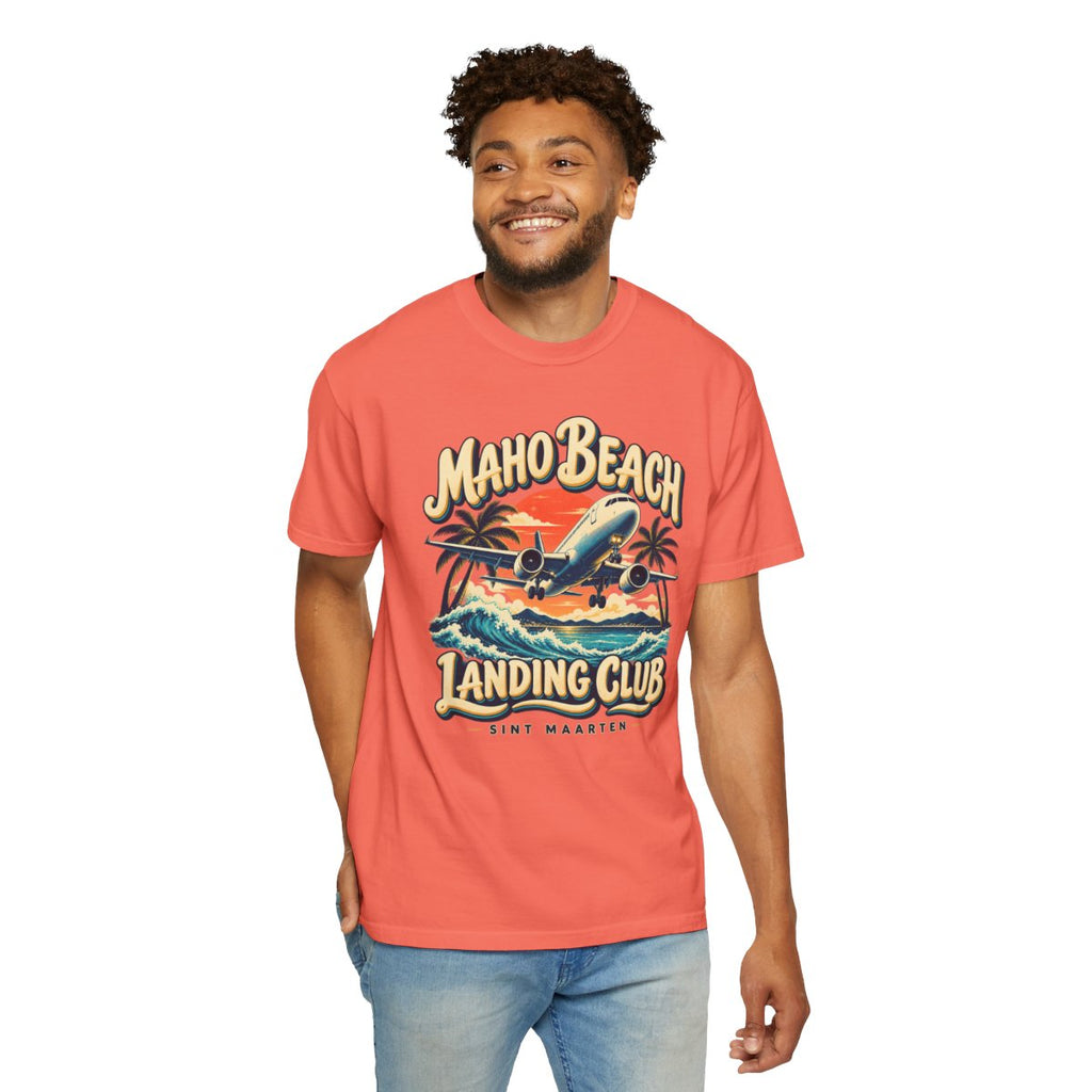 Maho Beach Landing Club Comfort Colors 1717, supplier person 4 front mockup