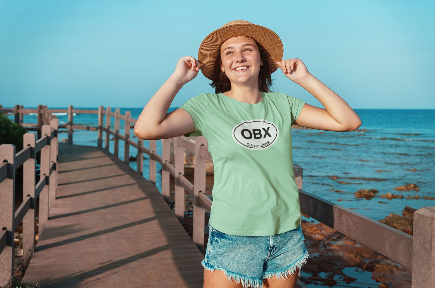 Outer Banks oval Logo T-shirt Gift mint