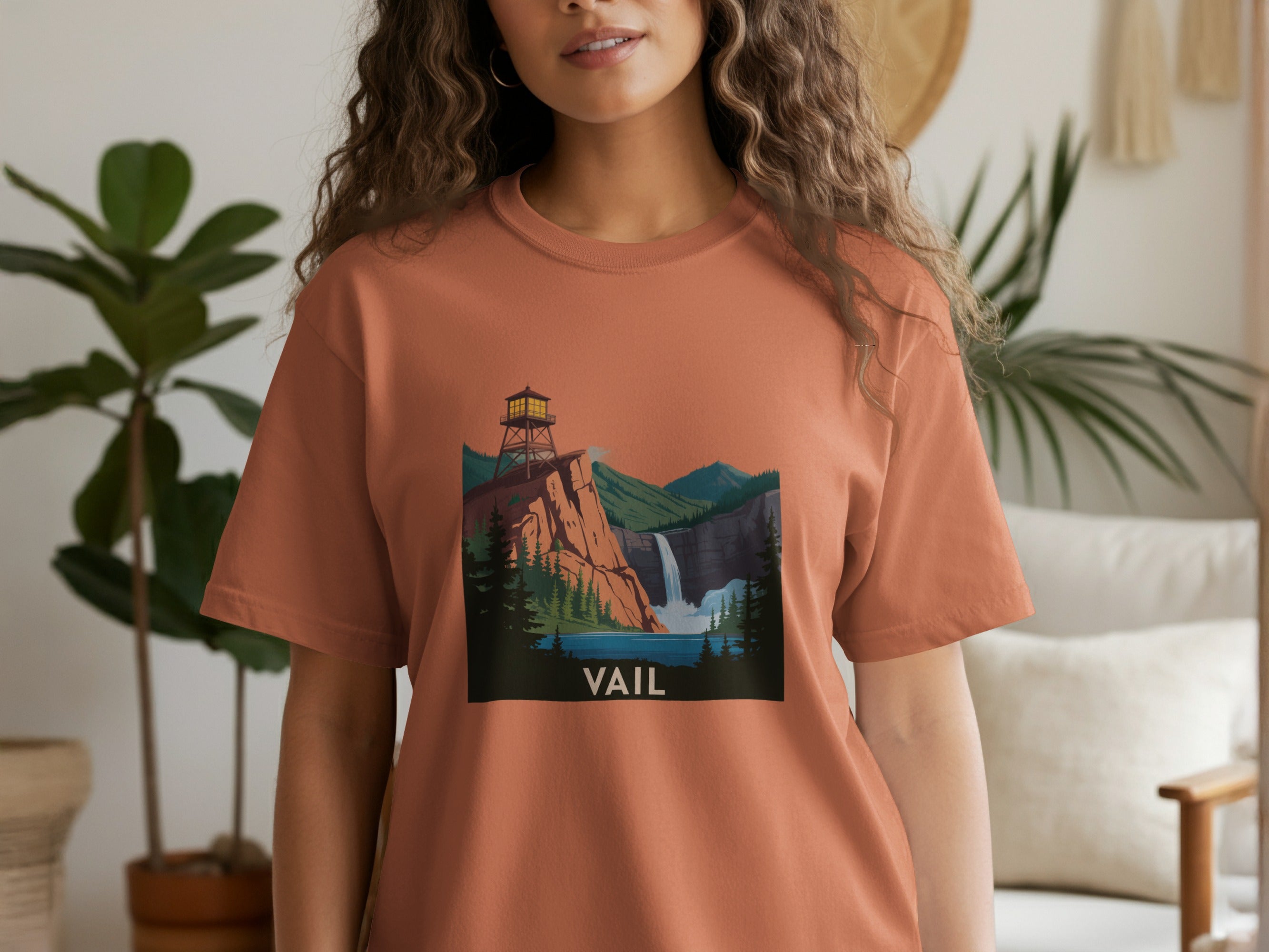 Vail Mountain View Scenic Graphic T-Shirt product