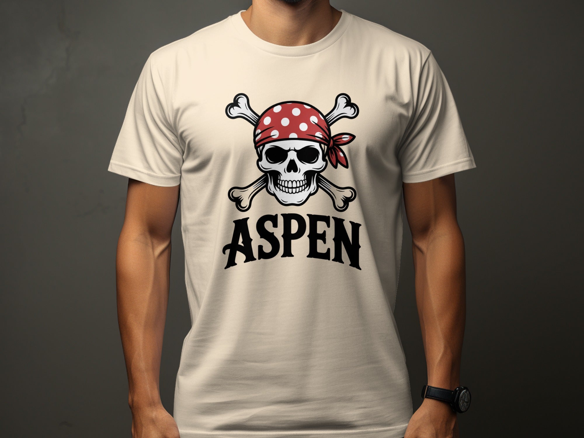 Aspen Pirate Skull Graphic Print T-Shirts product type
