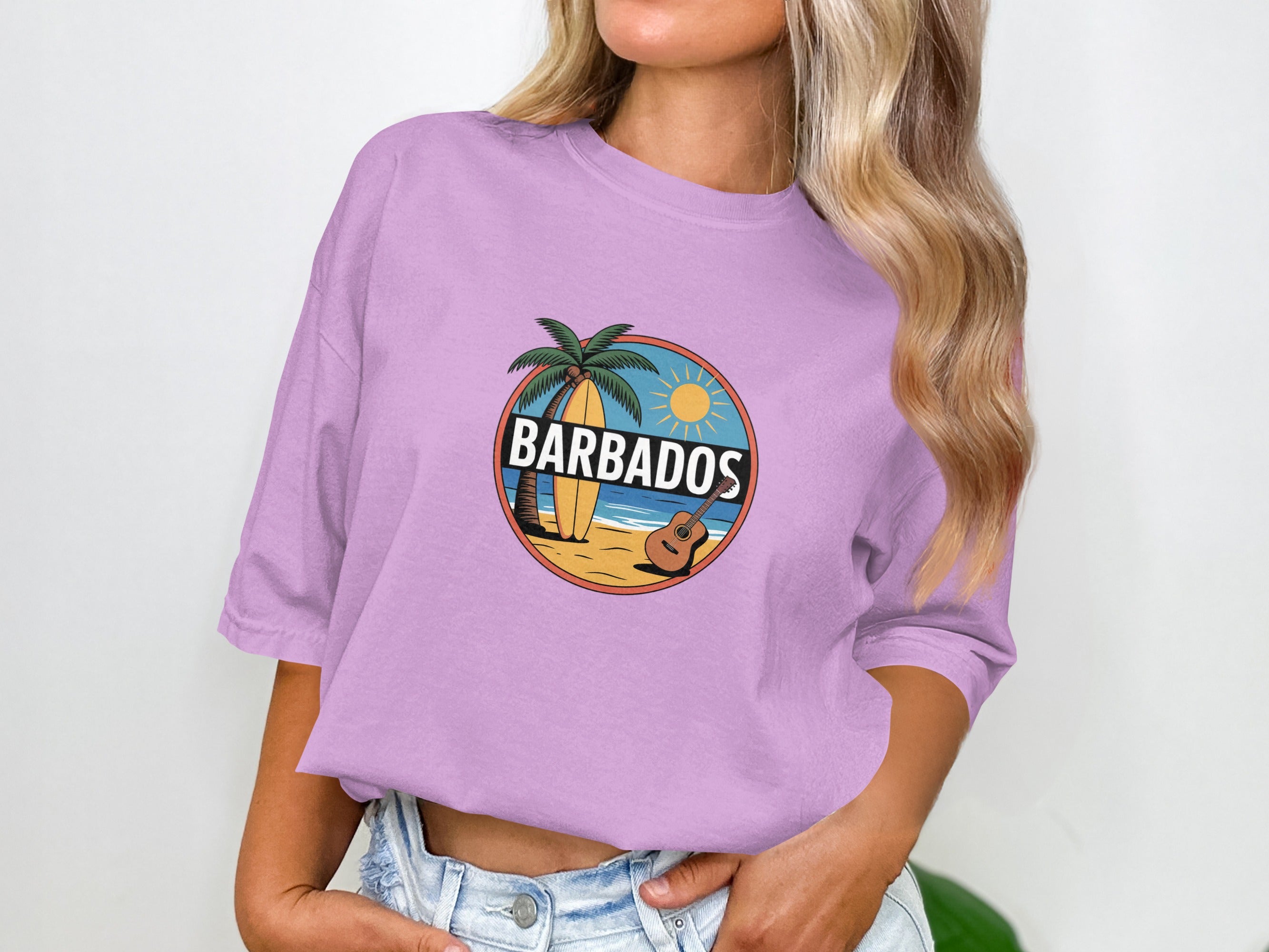 Barbados Beach Theme Graphic Tee Shirt product type