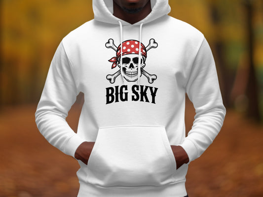 Big Sky Skull and Crossbones Hoodie product