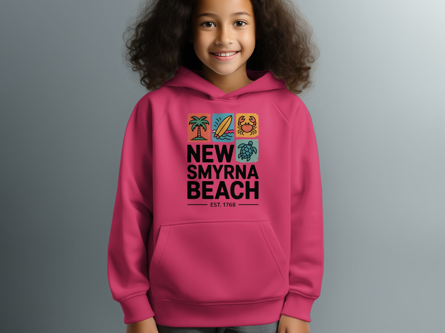 New Smyrna Beach EST 1768 Graphic Hoodie product