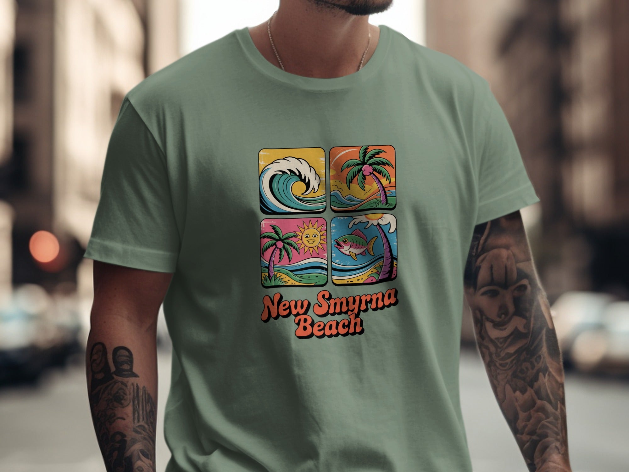 New Smyrna Beach Graphic Print T-Shirt product
