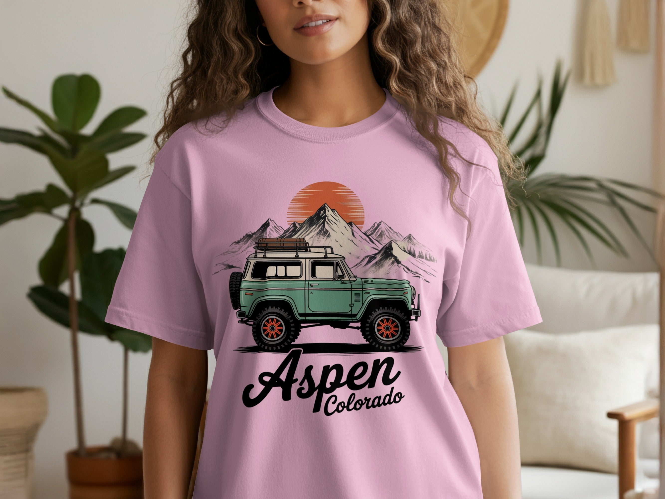 Aspen Colorado SUV Adventure Graphic Tee product type
