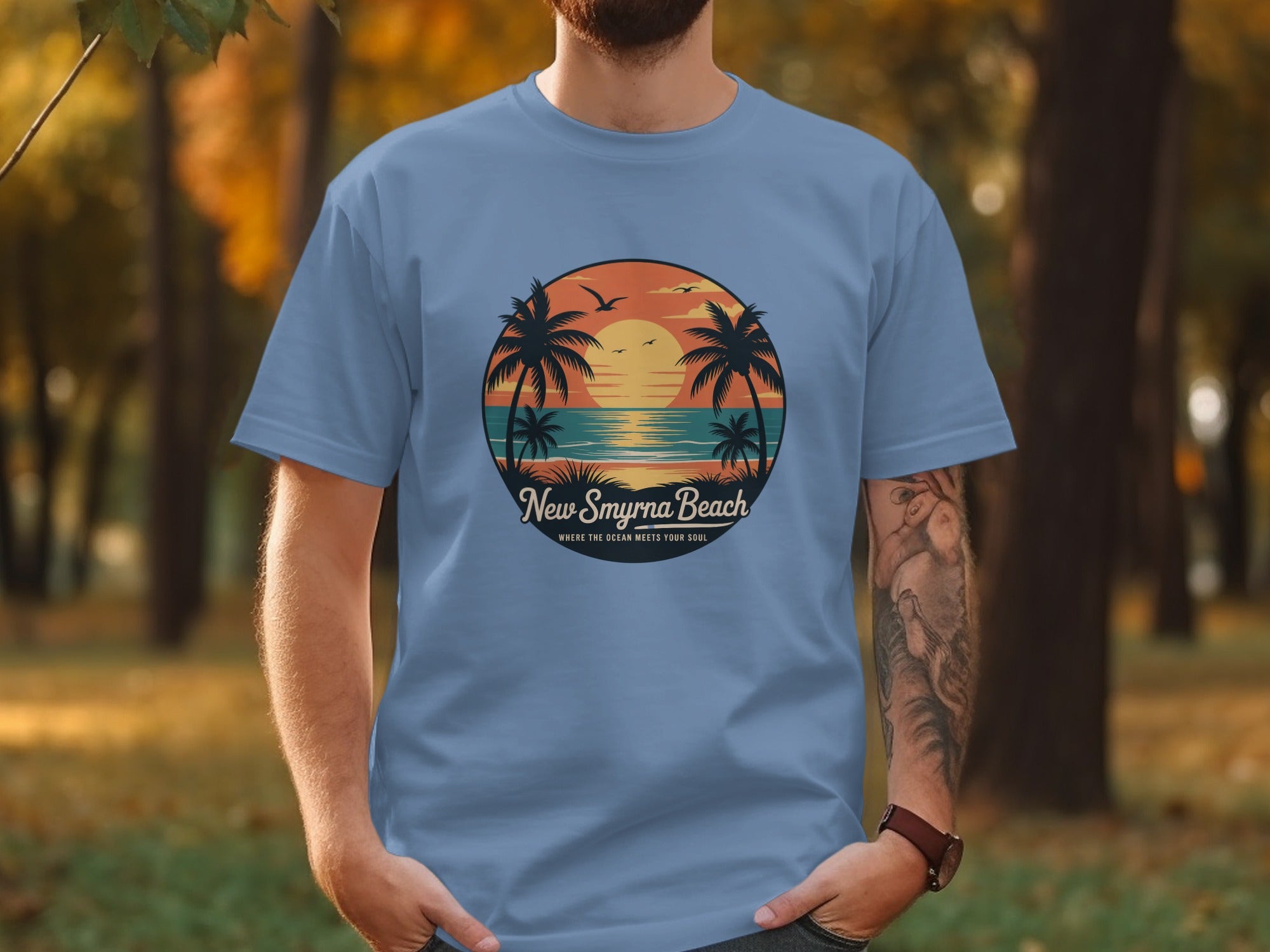 New Smyrna Beach Graphic Scenic T-Shirt product