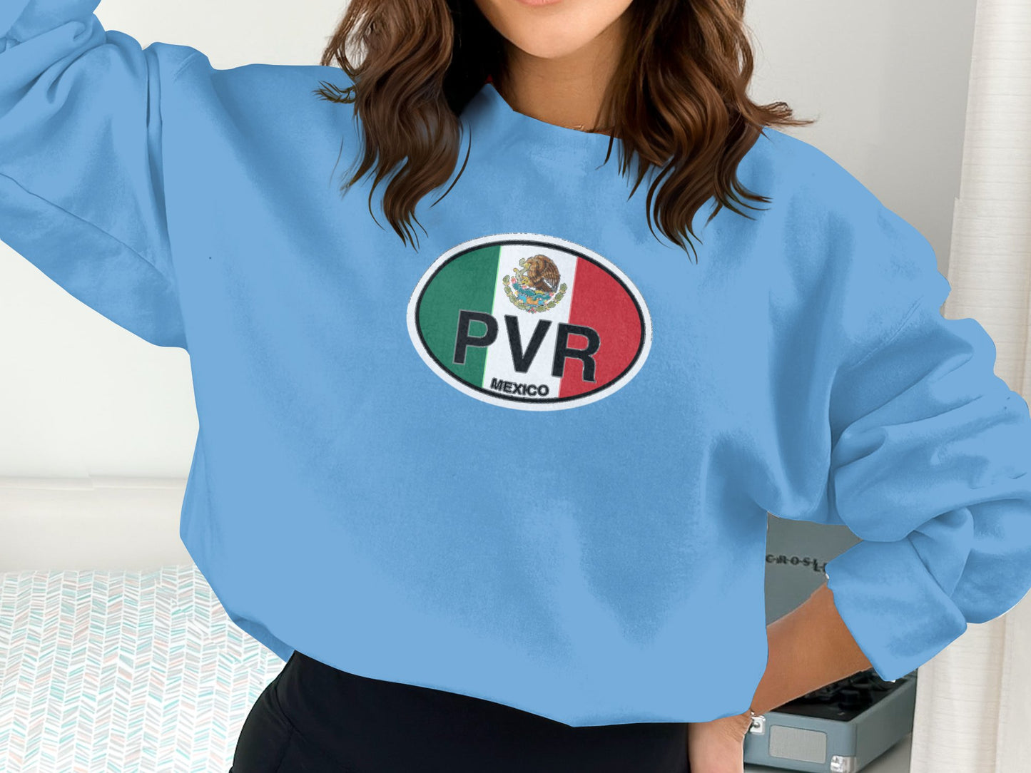 Puerto Vallarta Womens Sweatshirt Sport Grey