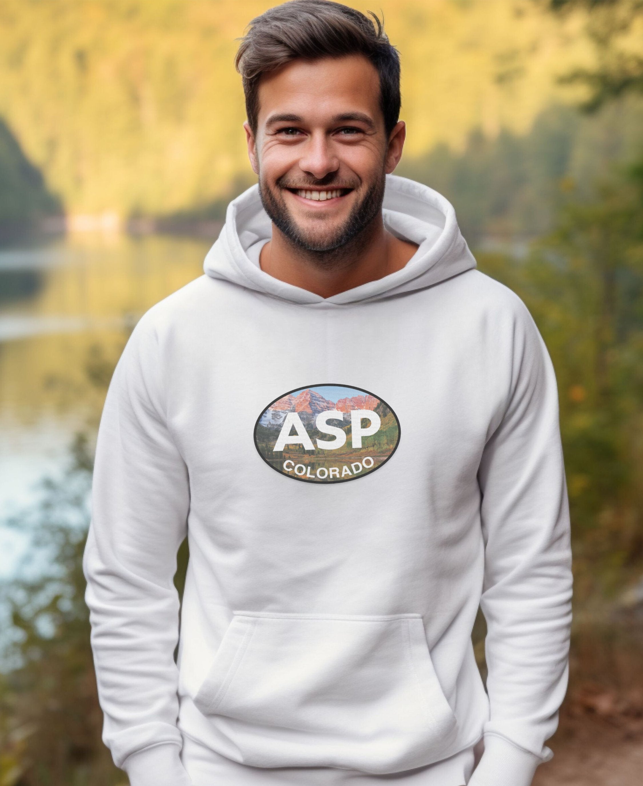 Aspen mens Hoodie: Aspen Snowmass, Winter X Games, Maroon Bells