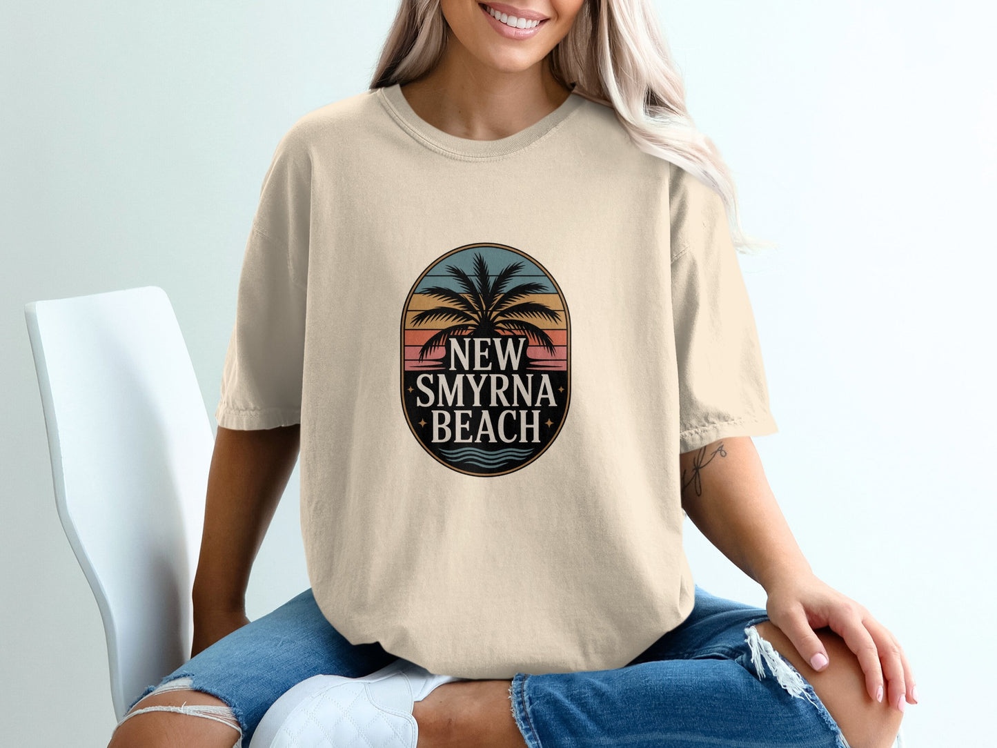 New Smyrna Beach Graphic Tee Shirt product type