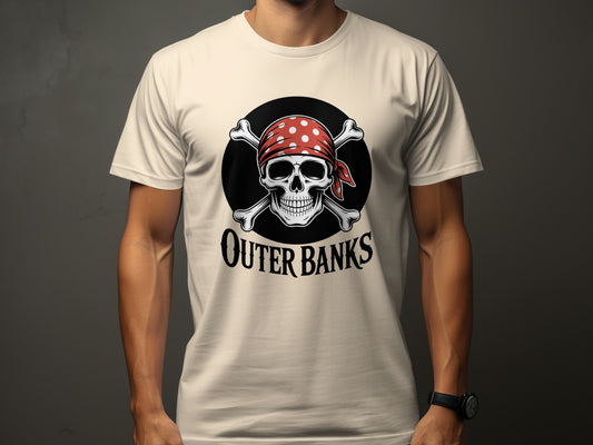 Outer Banks Skull and Crossbones Graphic T-Shirt