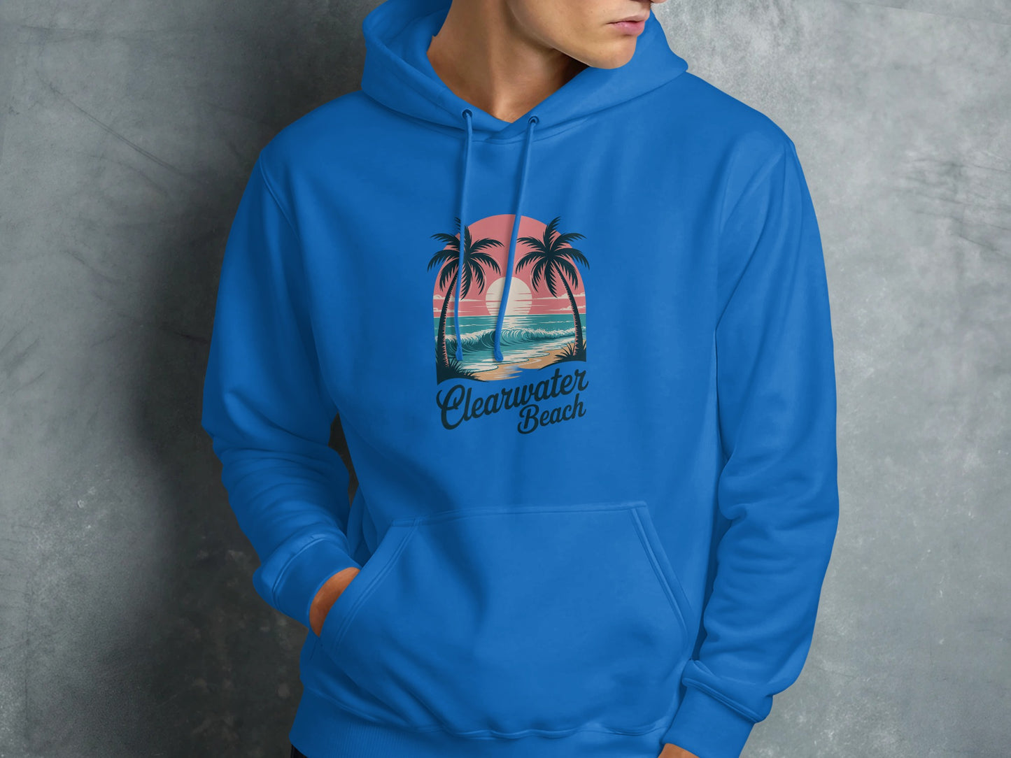 Clearwater Beach Palm Trees Graphic Hoodie product