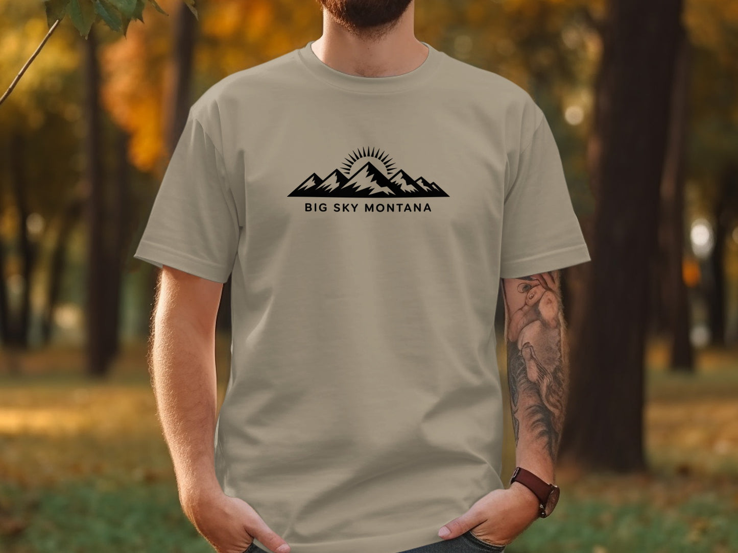Big Sky Montana Graphic Tee Casual Wear T-shirt product type