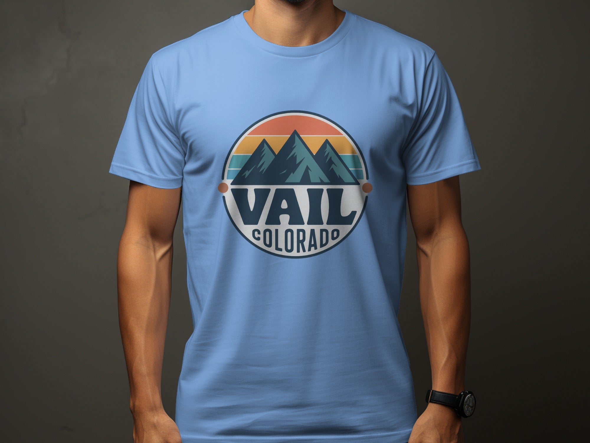 Vail Colorado Mountains Graphic Casual T-Shirt product