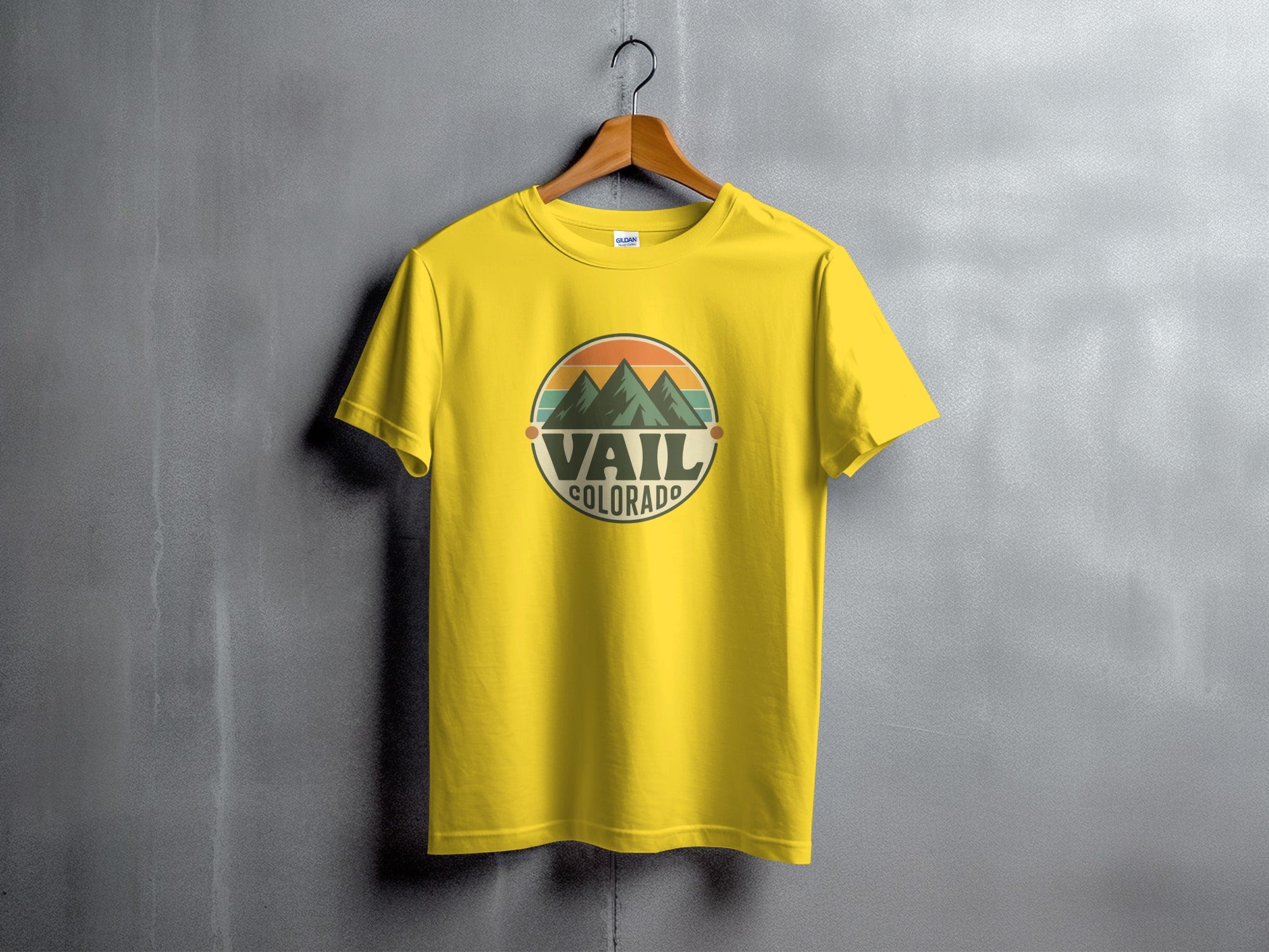Vail Colorado T-Shirt with Mountain Design product