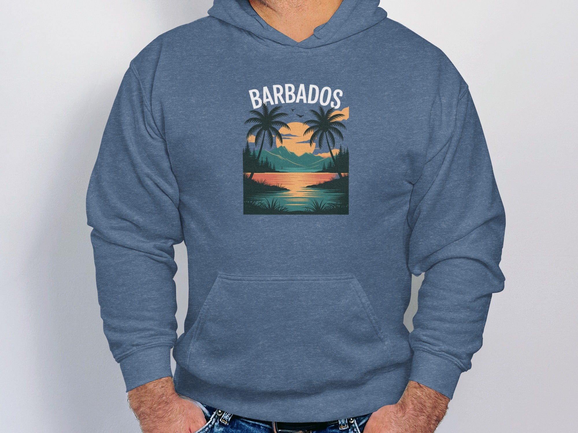 Barbados Sunset Hoodie Tropical Design Sweatshirt product
