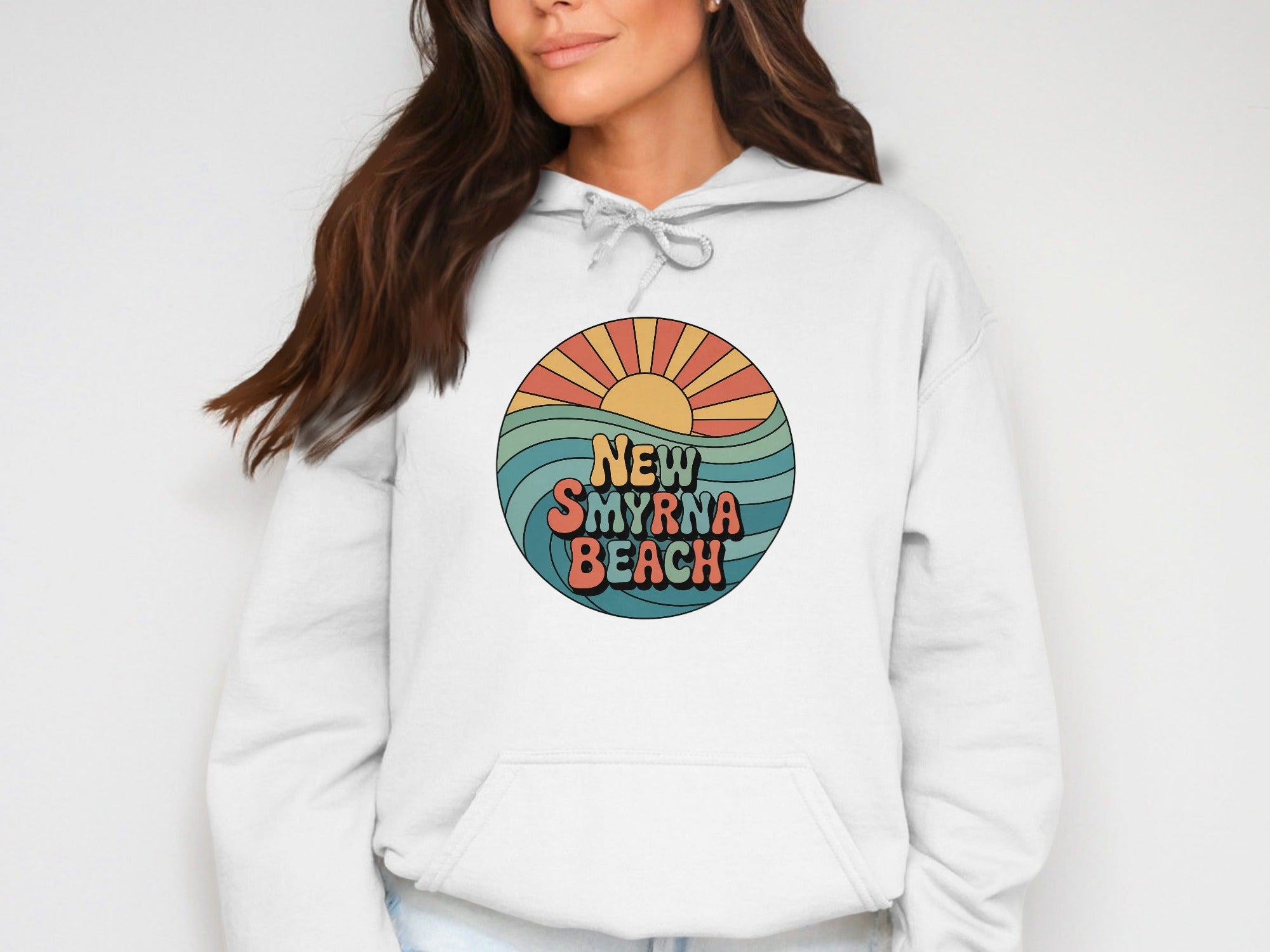 New Smyrna Beach Retro Sunshine Hoodie product